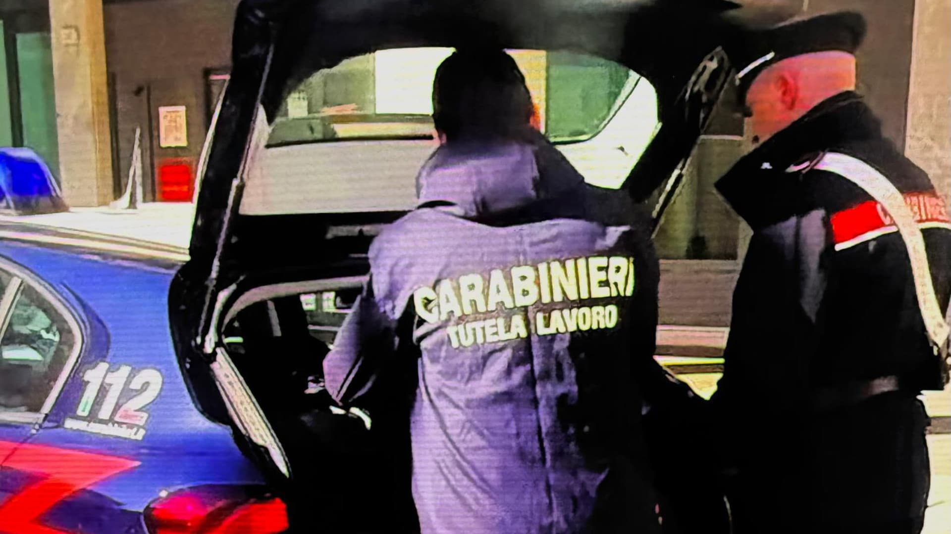 L'intervento dei carabinieri