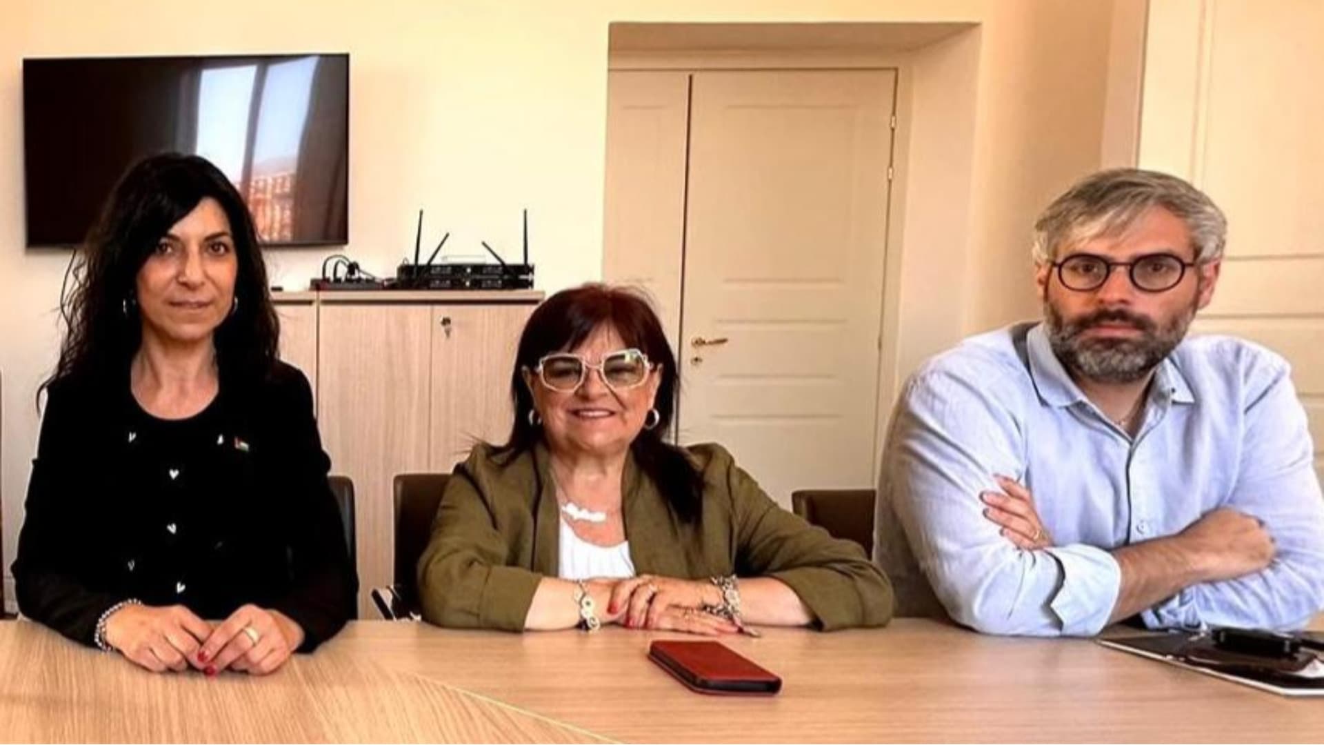 Simona Giannangeli, Stefania Pezzopane e Paolo Romano
