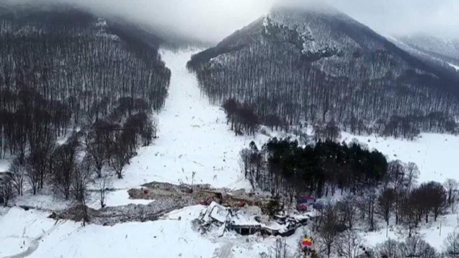 La valanga a Rigopiano