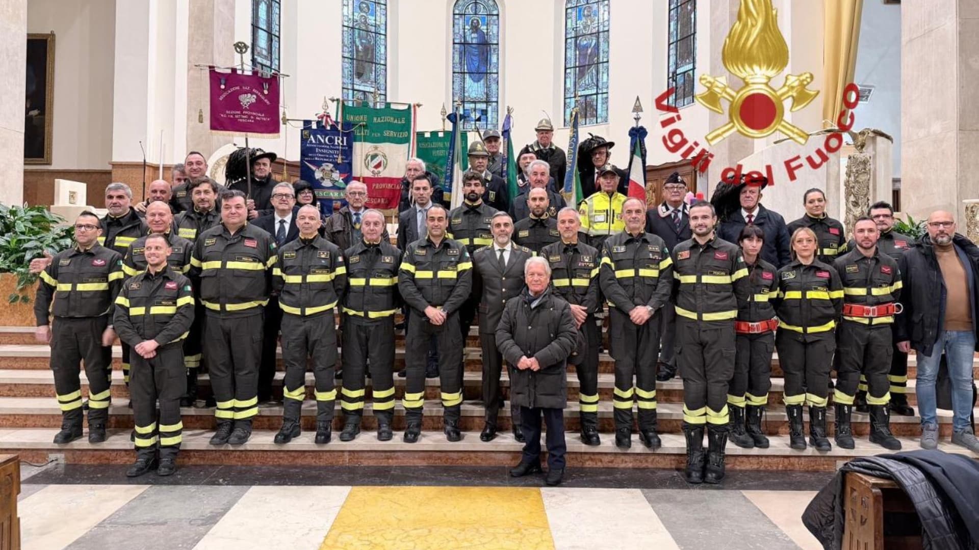 Pescara celebra Santa Barbara: vigili del fuoco e Capitaneria onorano la patrona tra cerimonie e tradizione