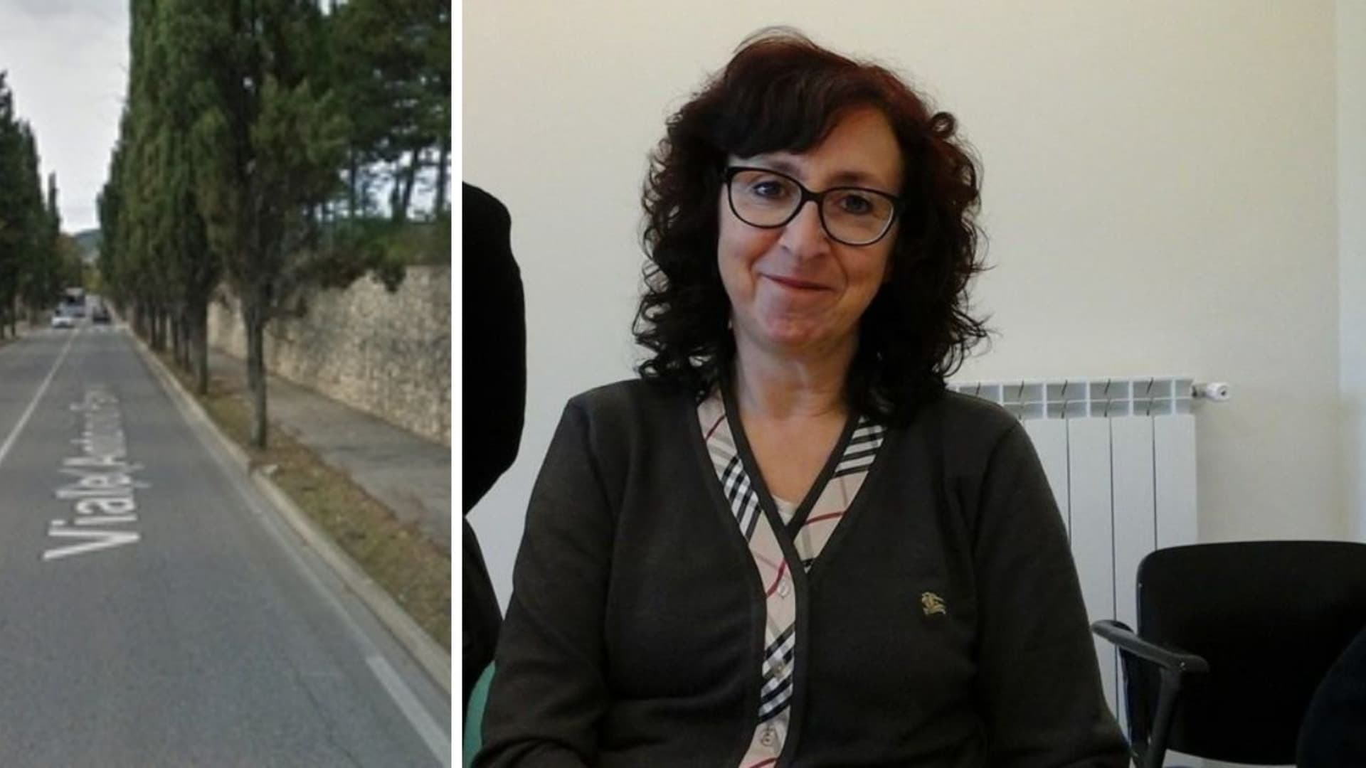 Viale Panella e l'assessore comunale Paola Giuliani