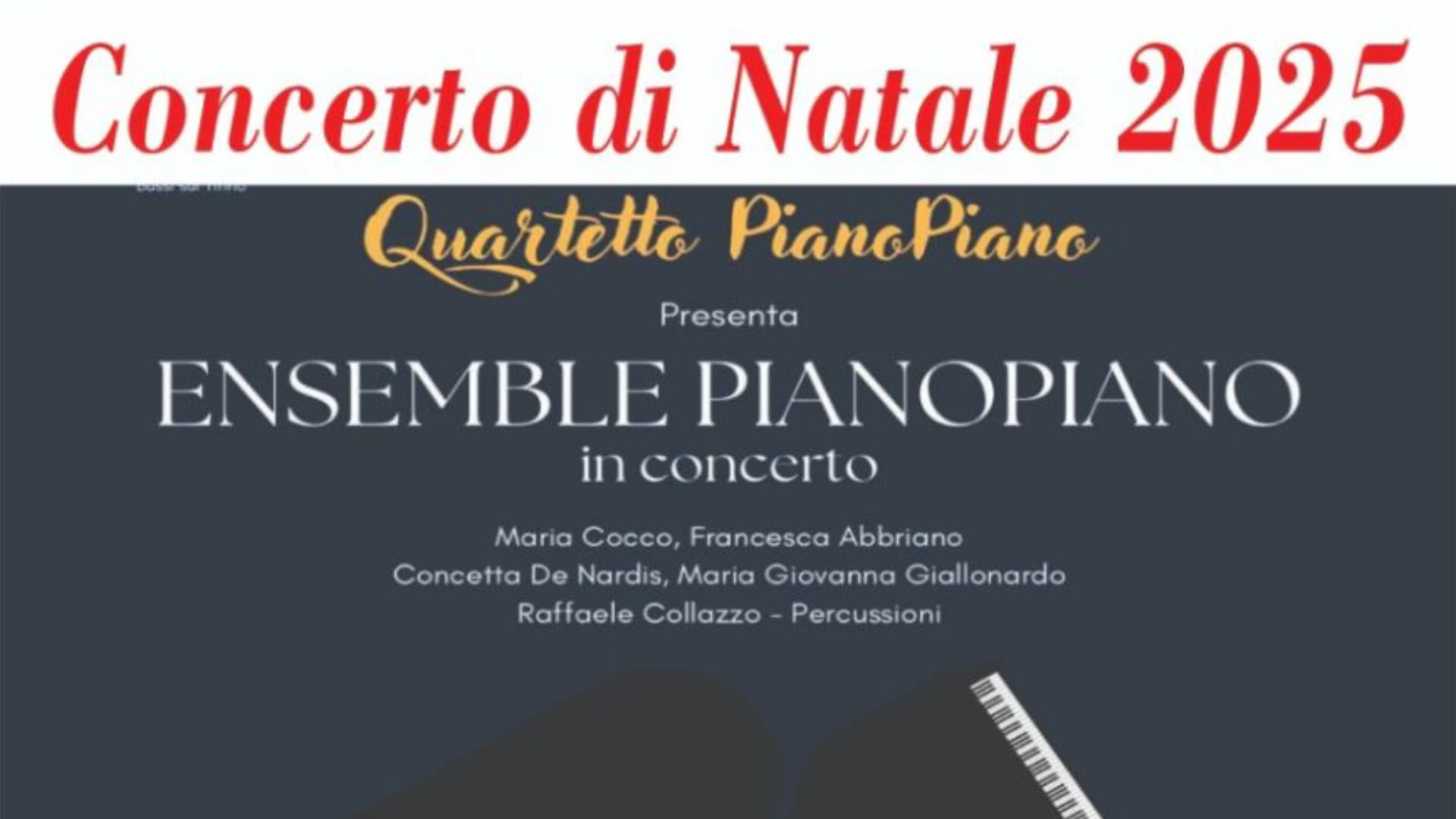 L’Aquila, concerto di Natale del Rotary: sul palco l’ensemble "Pianopiano" a otto mani