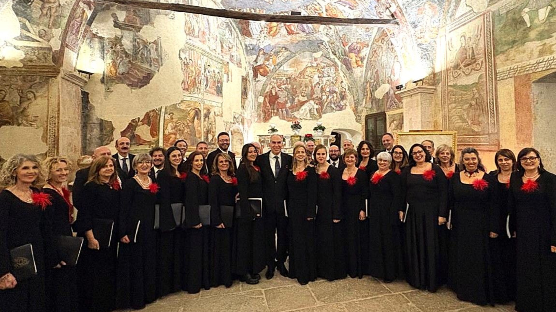 L'Aquila, un concerto della Corale Gran Sasso al Monastero di San Basilio