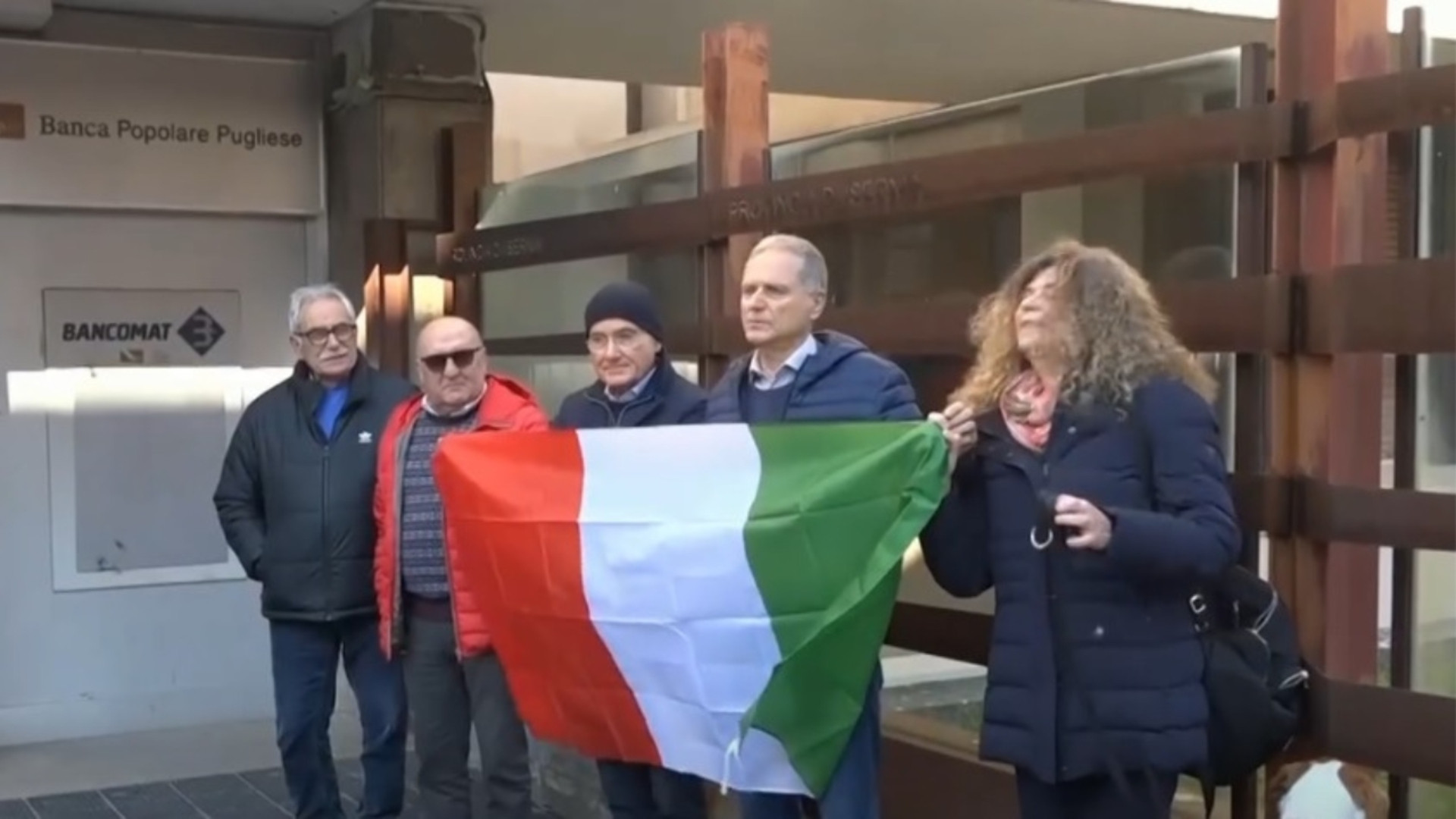 Un momento del sit-in