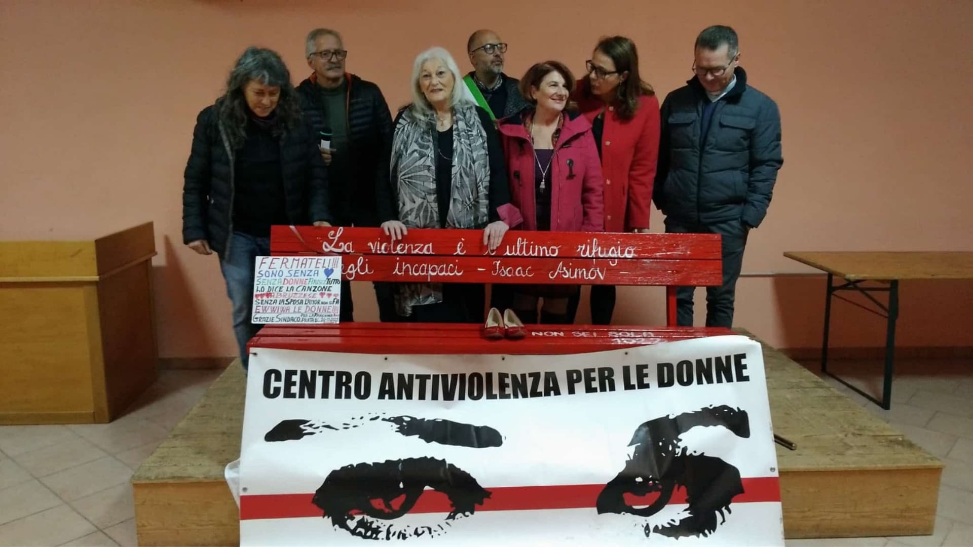 La panchina a Tussio