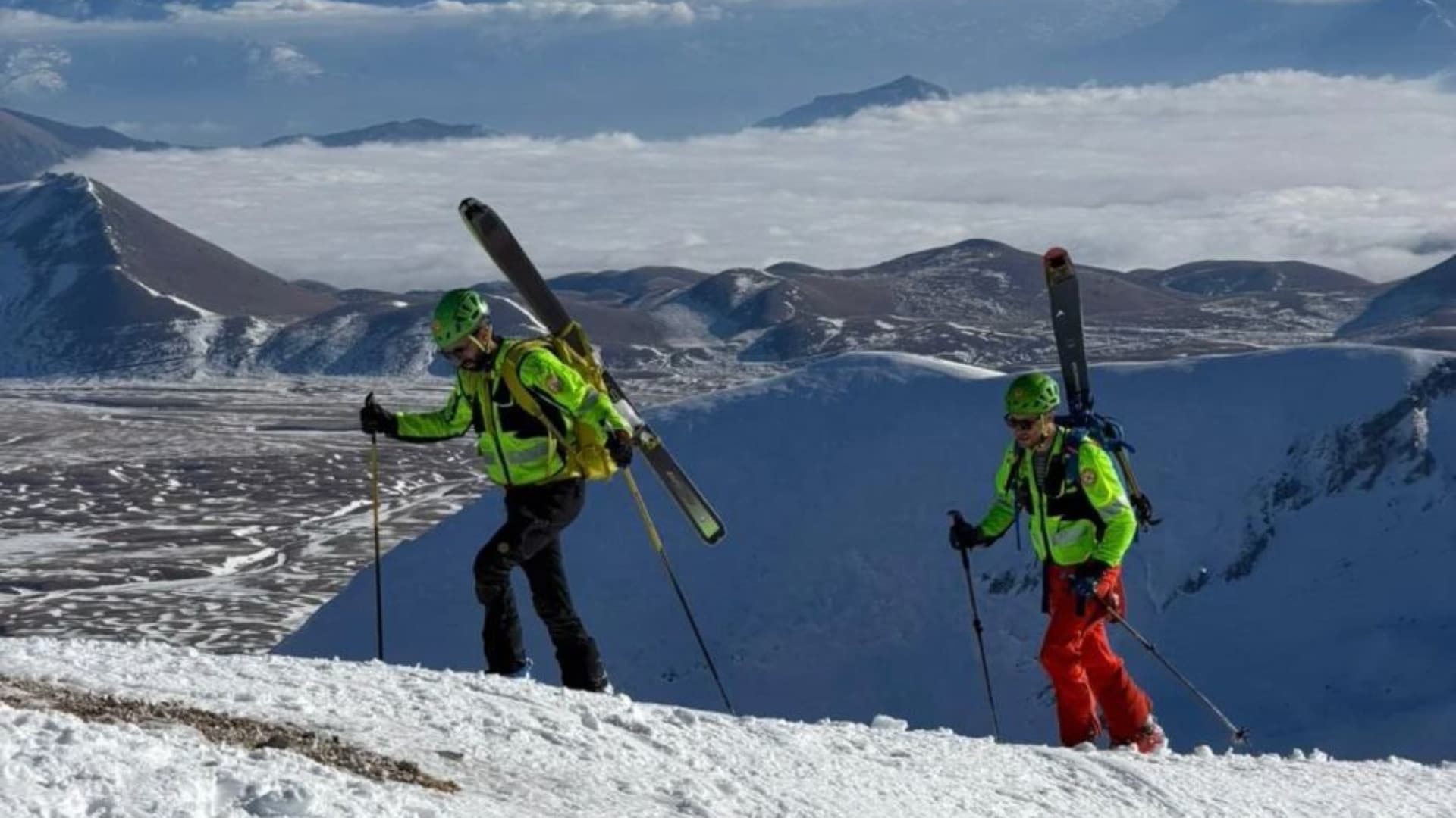 Le ricerche del 44enne disperso sul Gran Sasso