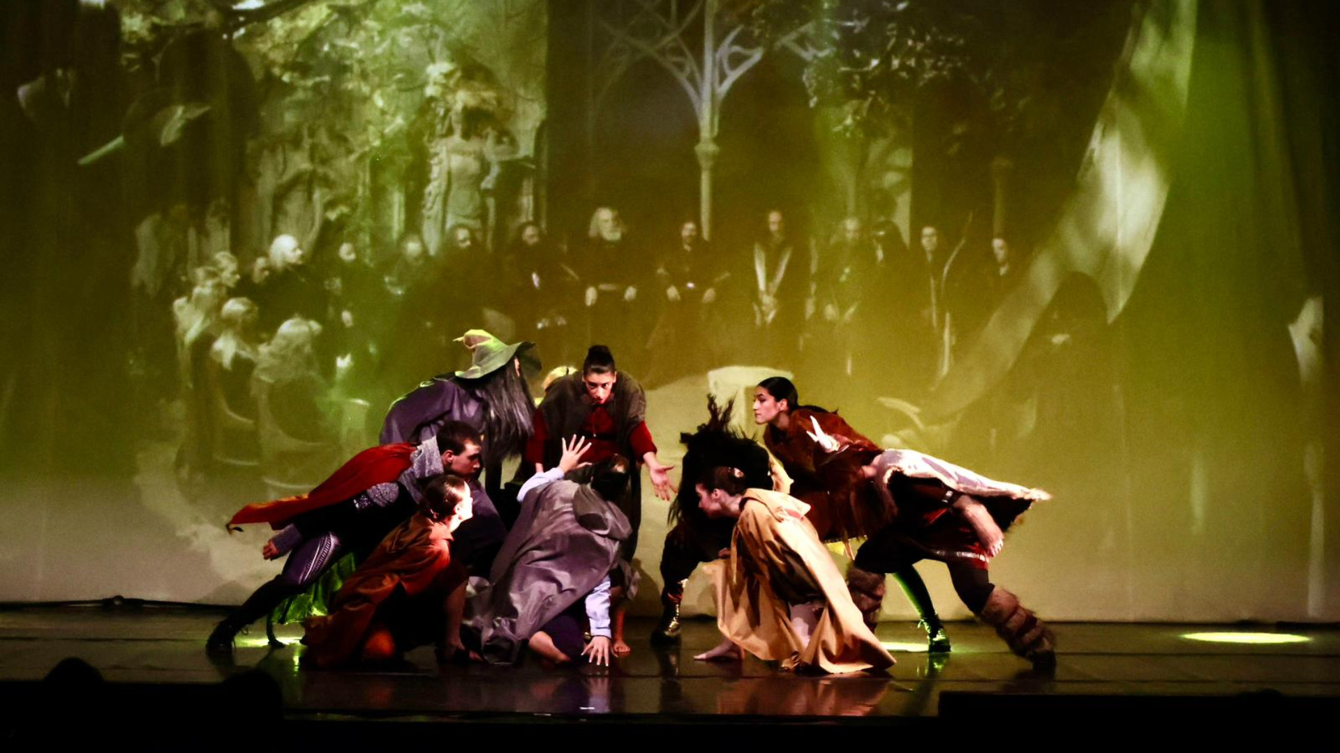 Un momento dello spettacolo