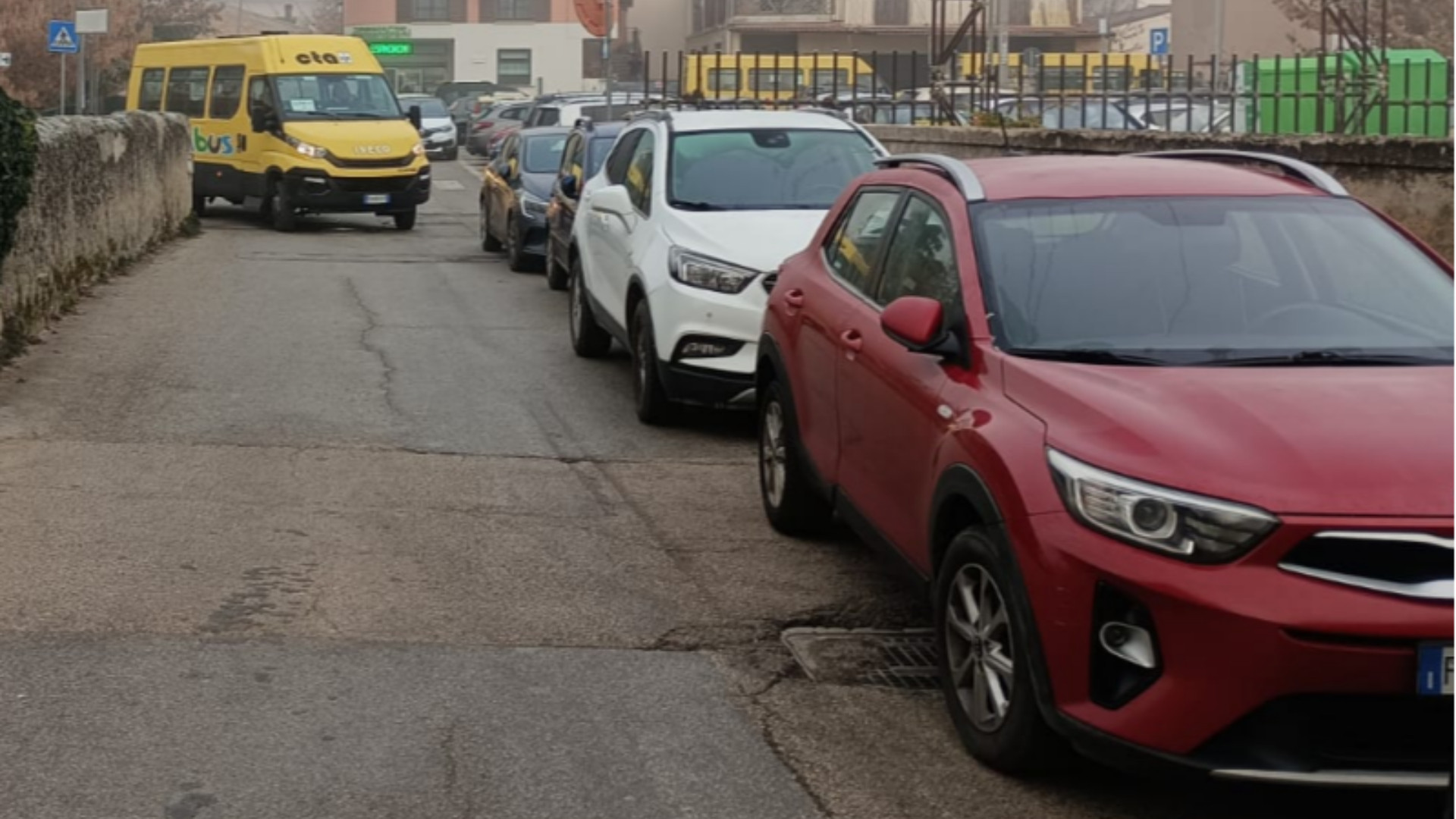 Il traffico a Paganica