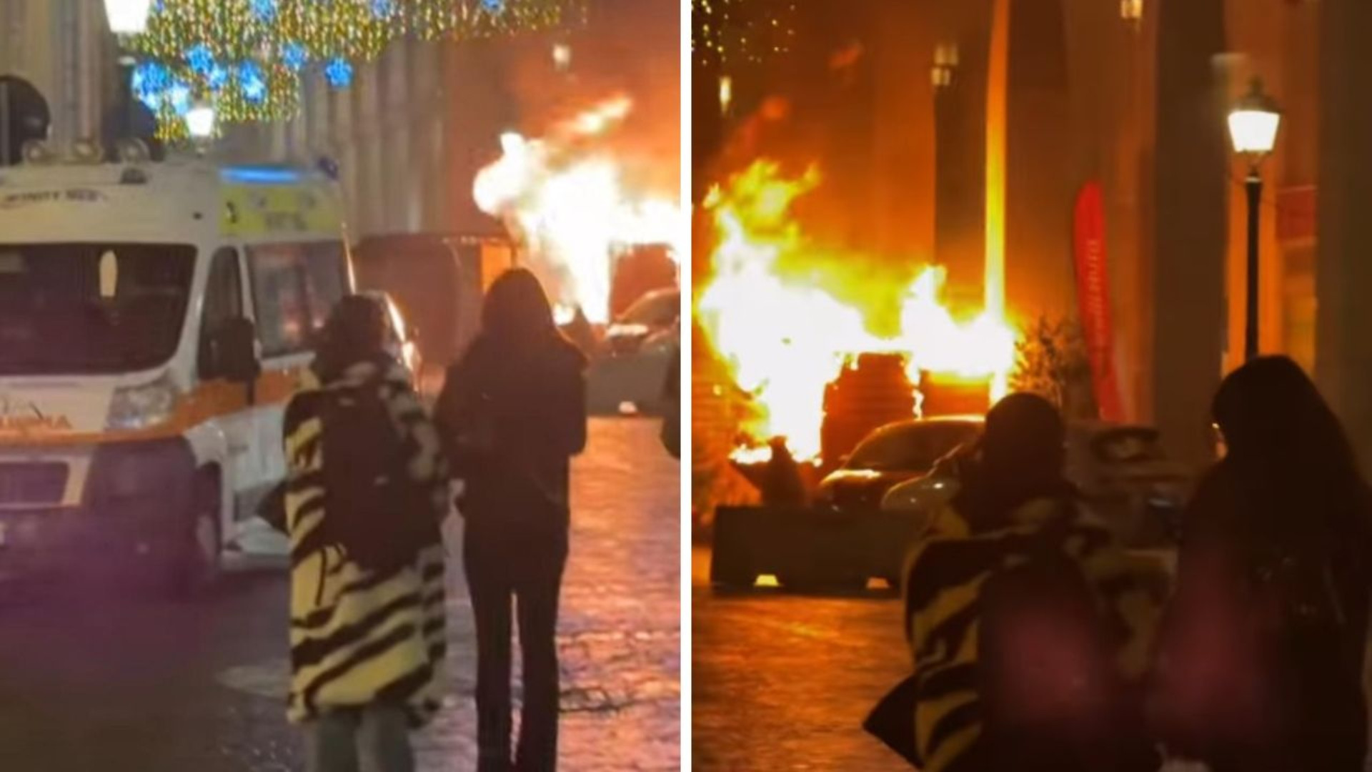 L'incendio in centro a Chieti