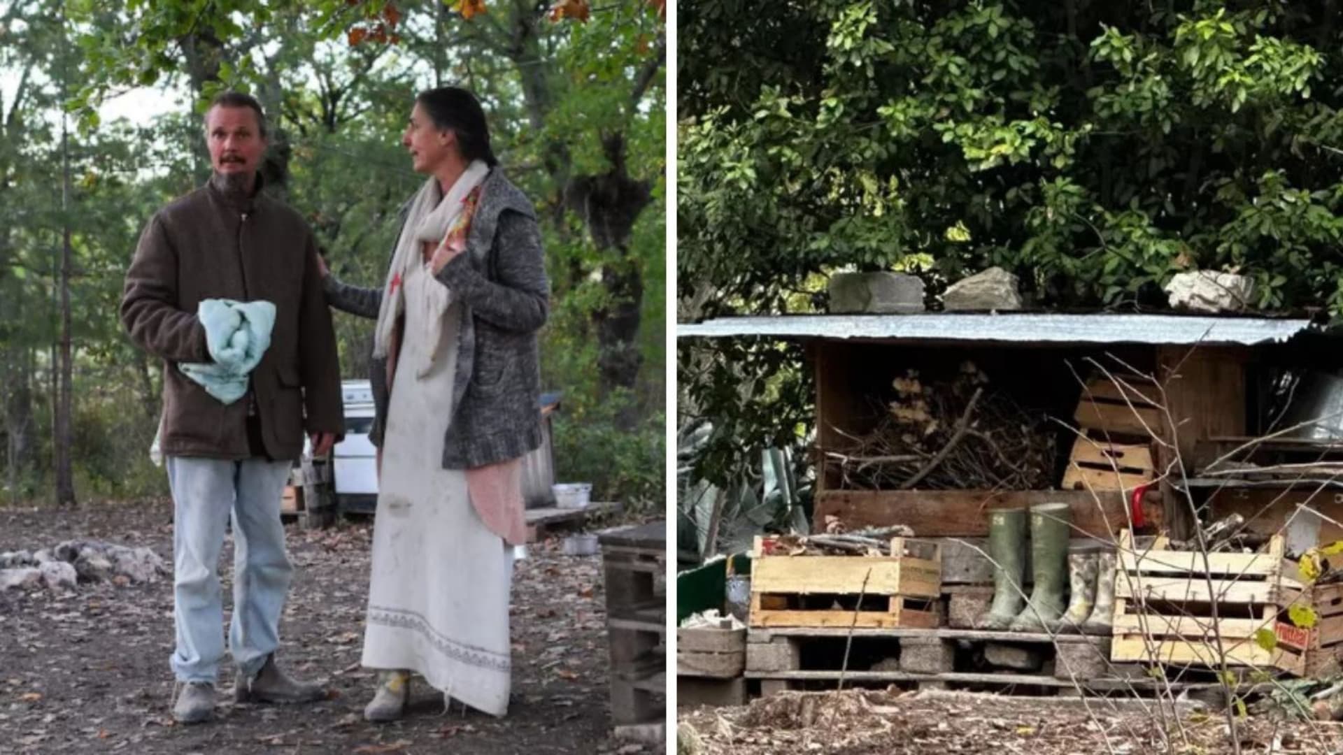 I genitori della famiglia nel bosco a Palmoli