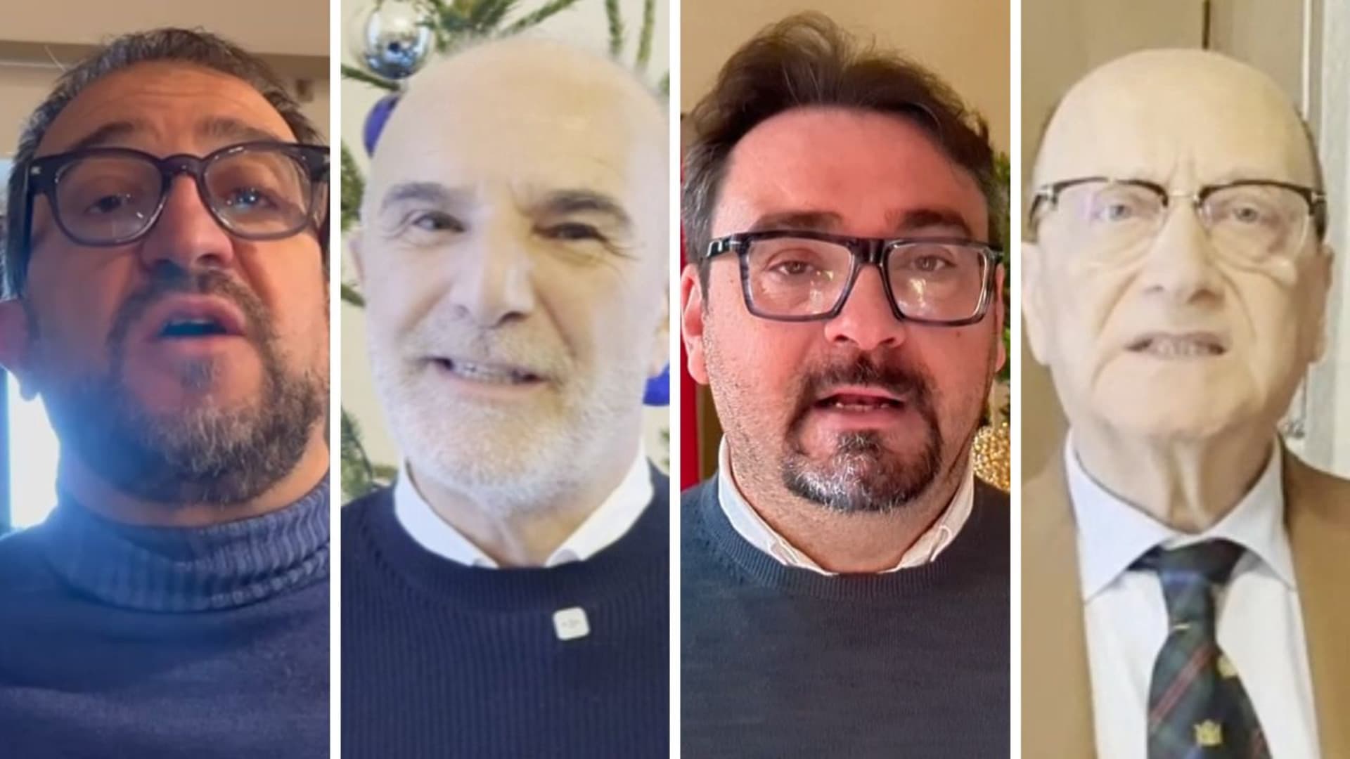 I sindaci Biondi, Masci, D'Alberto e Ferrara