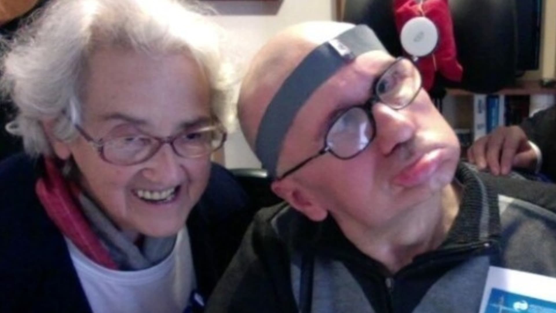 Saverino Mingroni con la madre