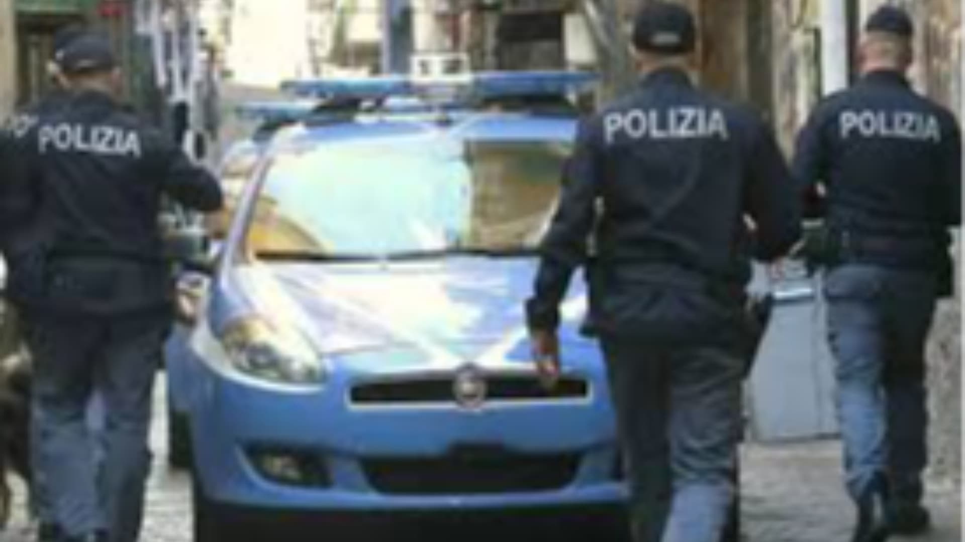 La Polizia durante un intervento