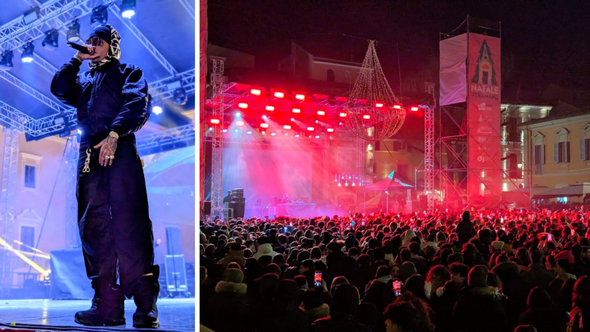 Sfera Ebbasta in piazza a Teramo