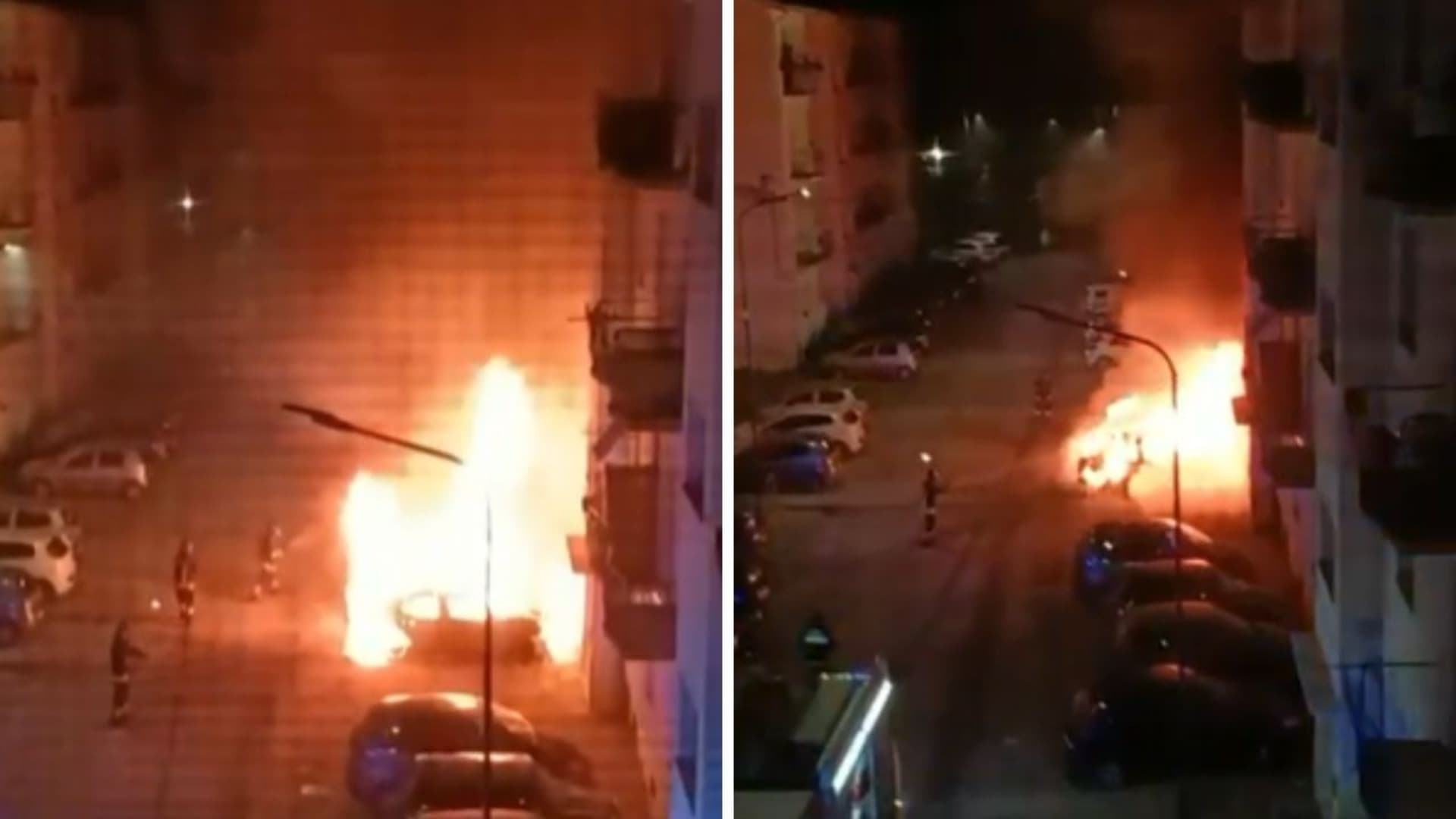 Due momenti dell'incendio
