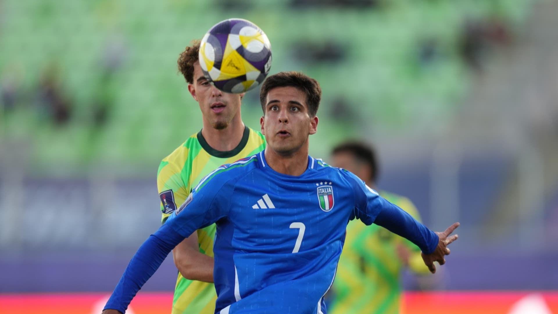 Jacopo Sardo con la maglia della Nazionale