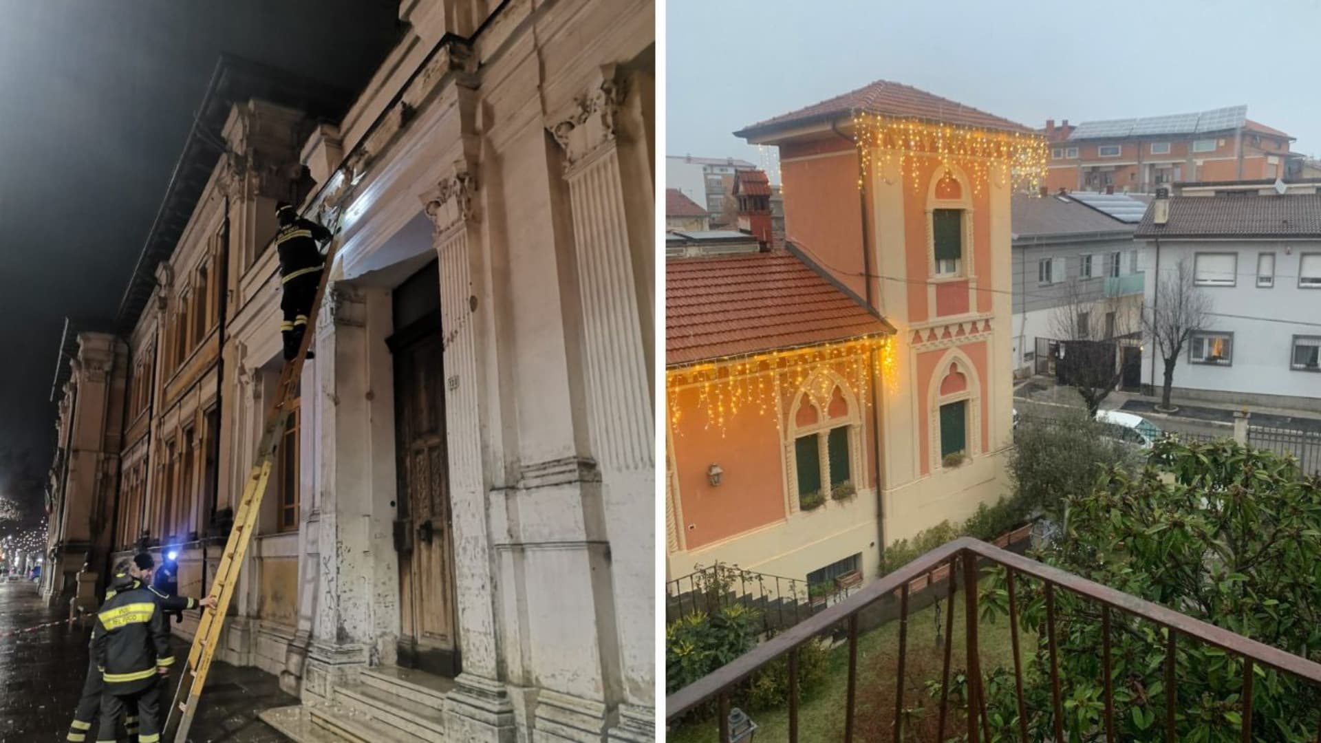 Maltempo, fiocchi bianchi su Avezzano. Scuola Fermi: cadono calcinacci