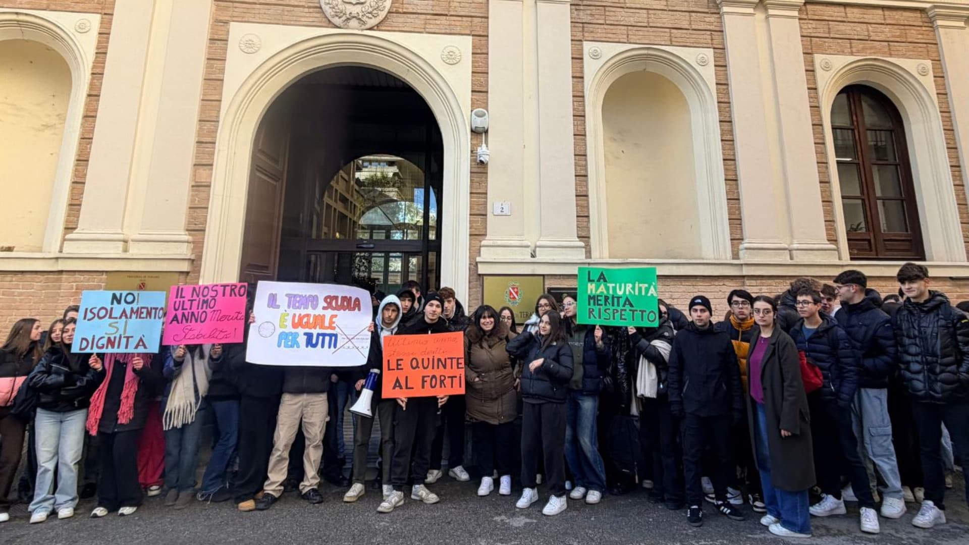 I ragazzi in protesta