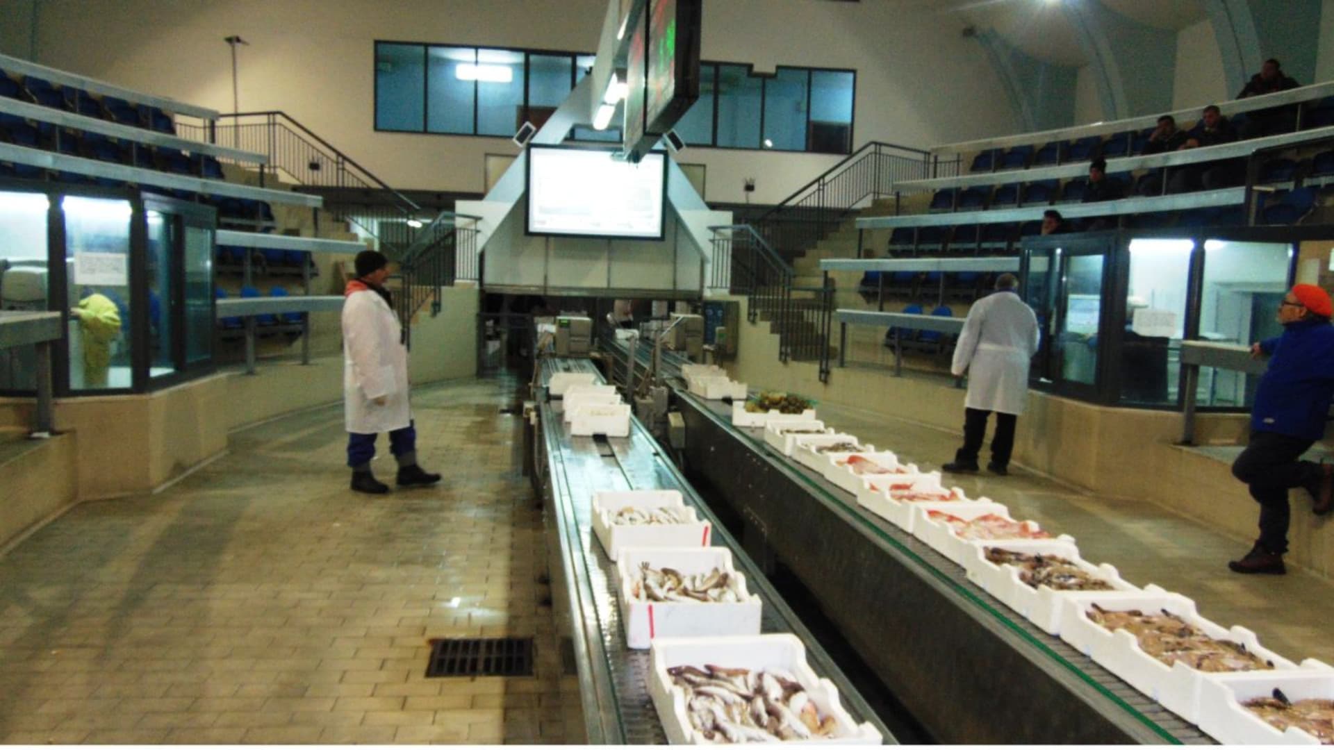 Il mercato ittico a Pescara