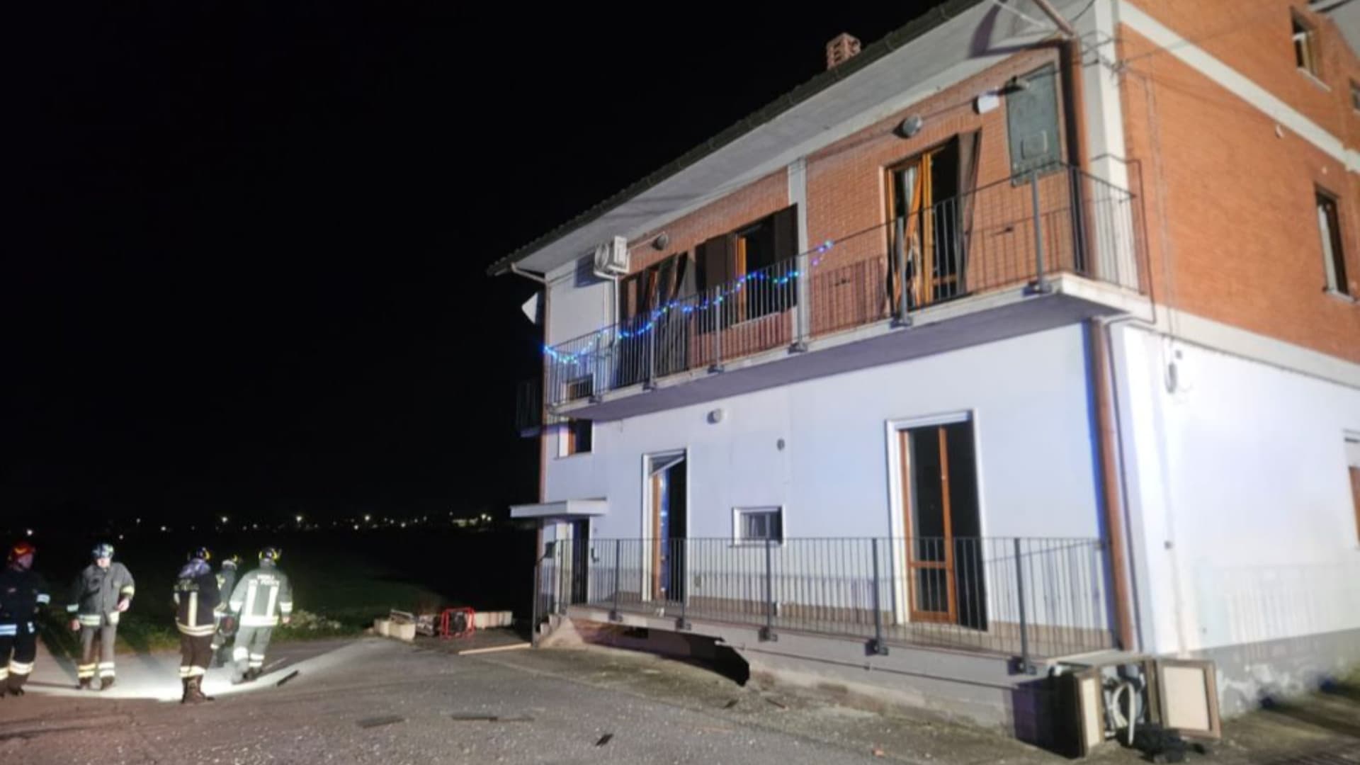 L'intervento dei vigili del fuoco