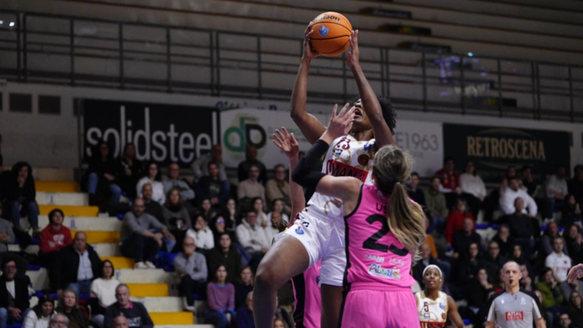 Un momento del match (Foto da Fb: Panthers Roseto)