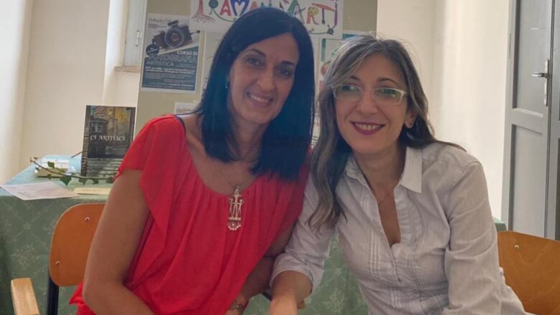 Giancaterina e Frisa all'inaugurazione