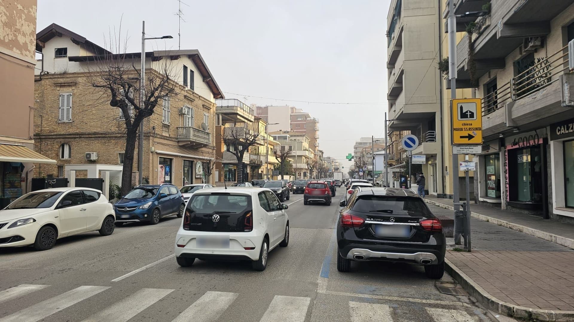 Il tratto di strada interessato