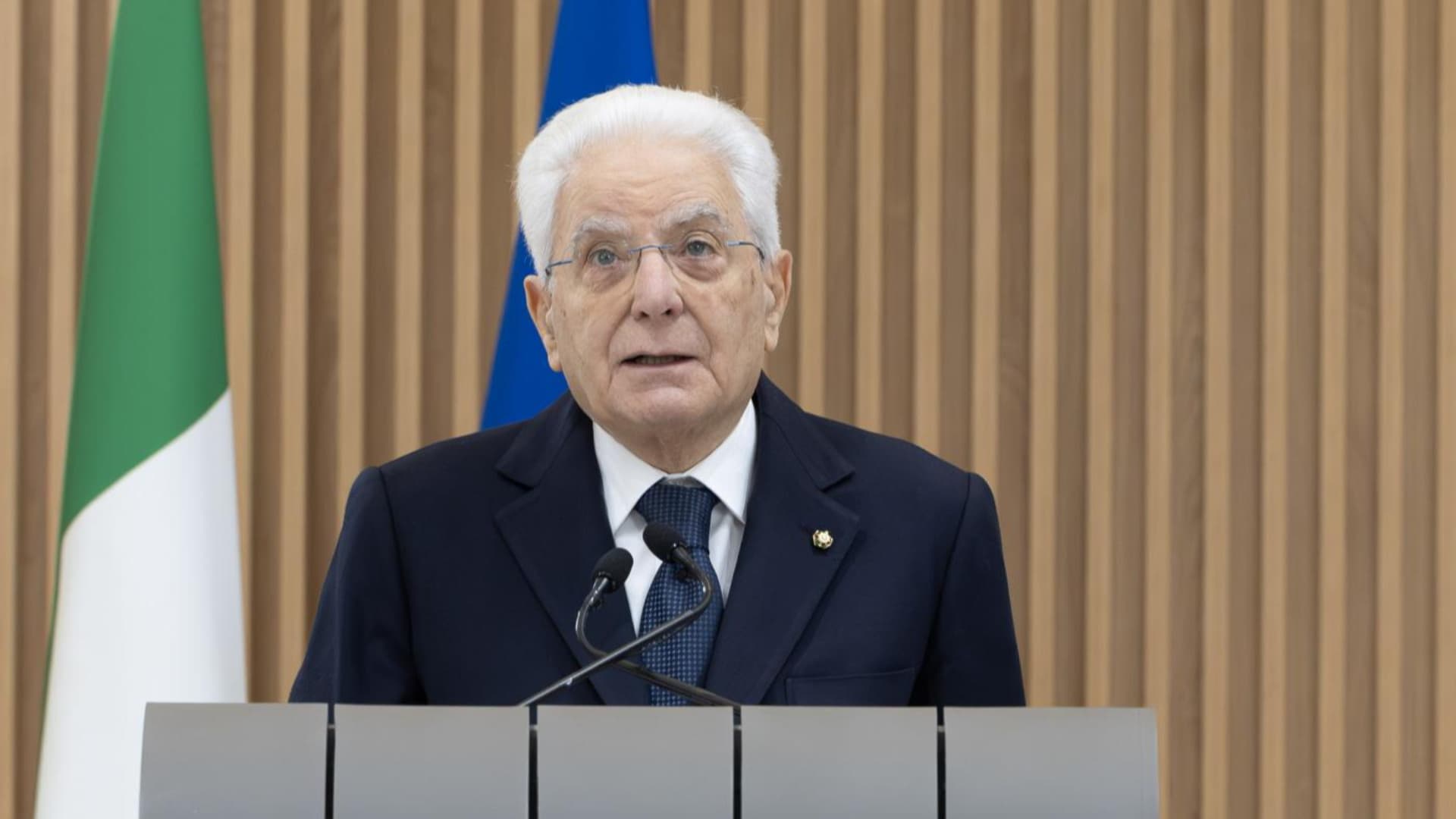 Il Presidente della Repubblica Sergio Mattarella