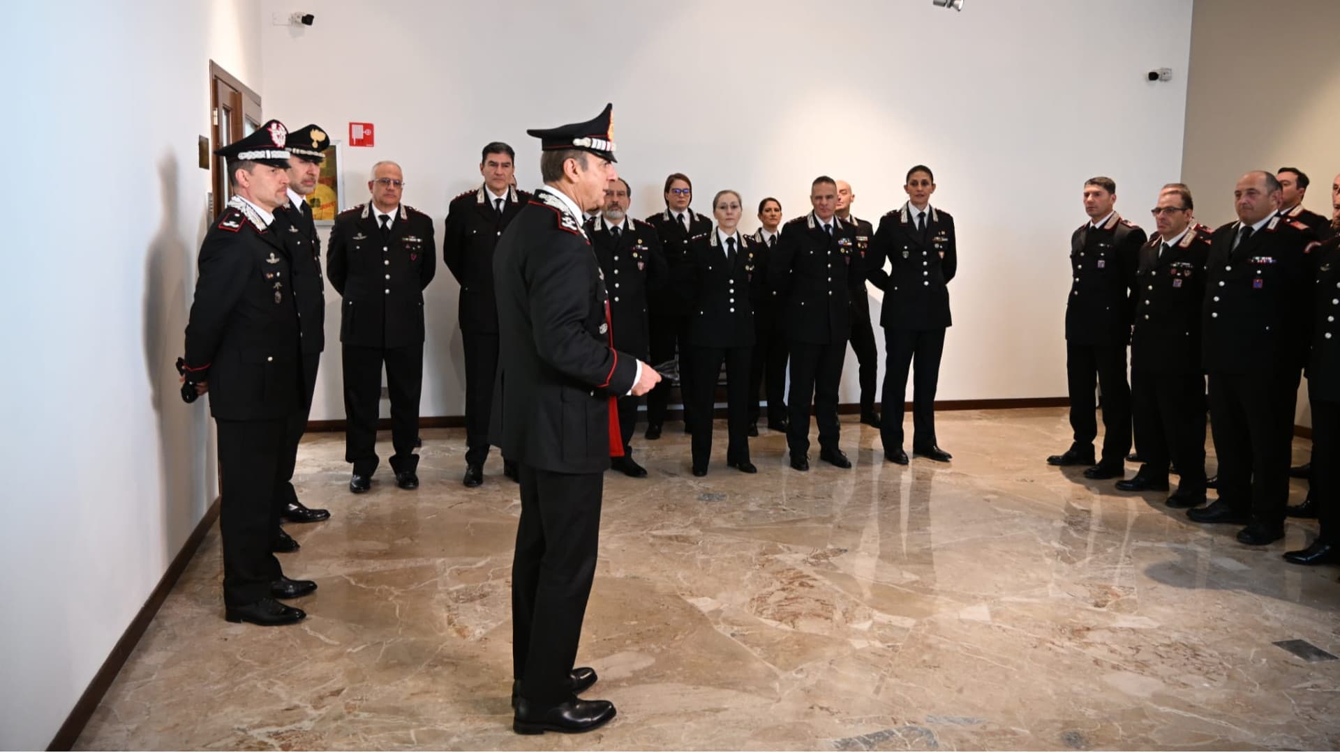 Il comandante in visita
