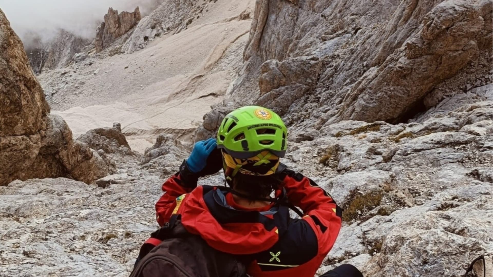 Soccorso alpino durante una ricognizione