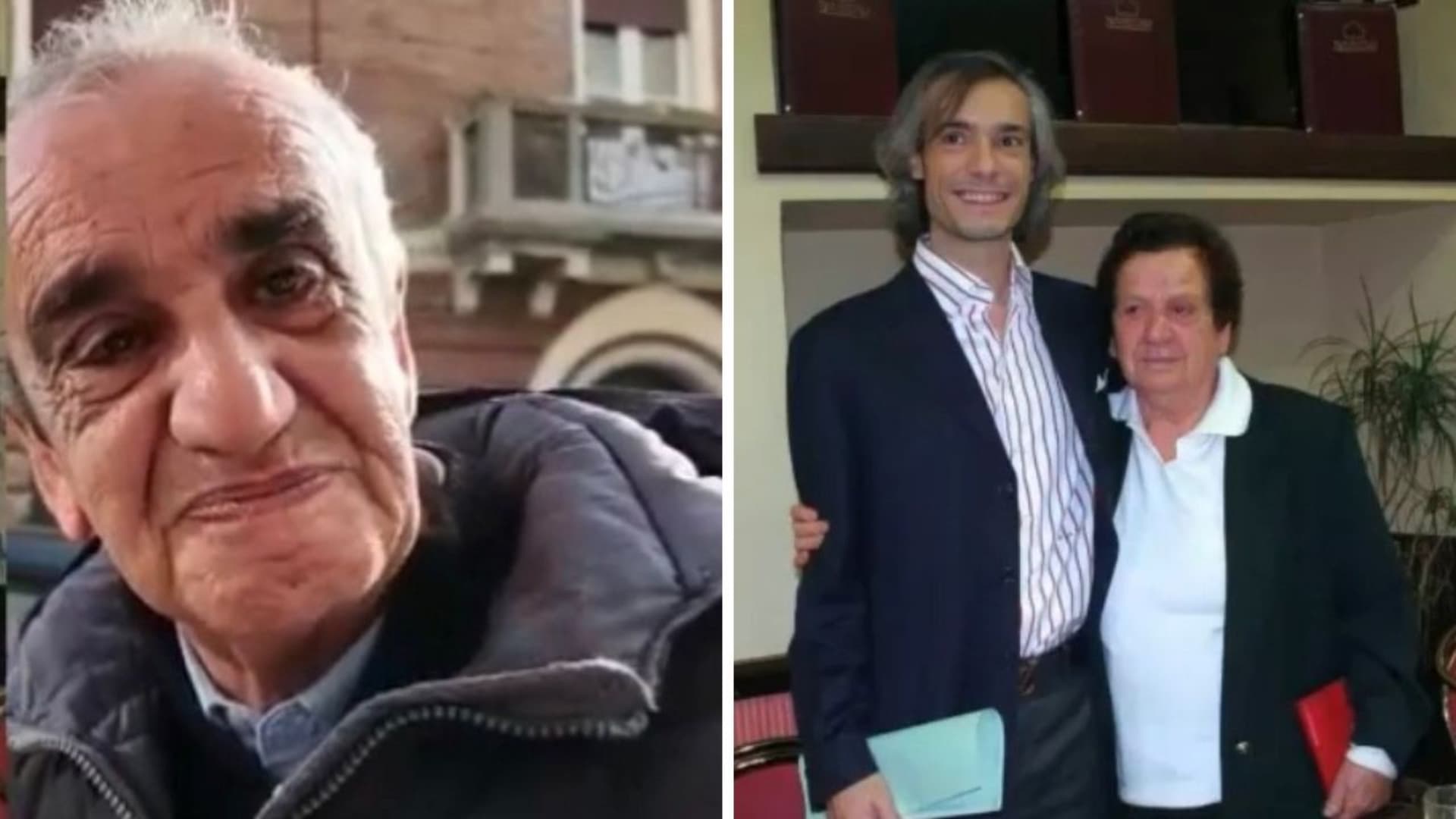 Franco Cavallin, a destra "Cietta"