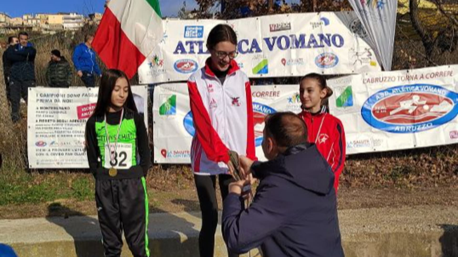 Camilla Oliva alla premiazione