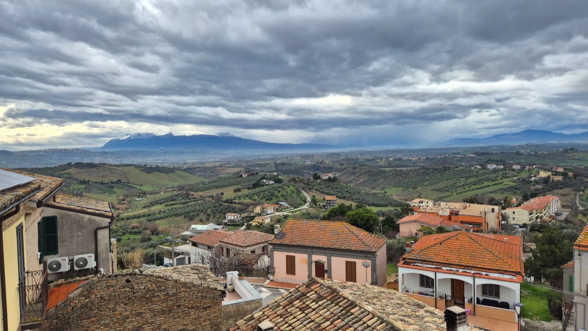 Una veduta di Spoltore dal sito del Comune