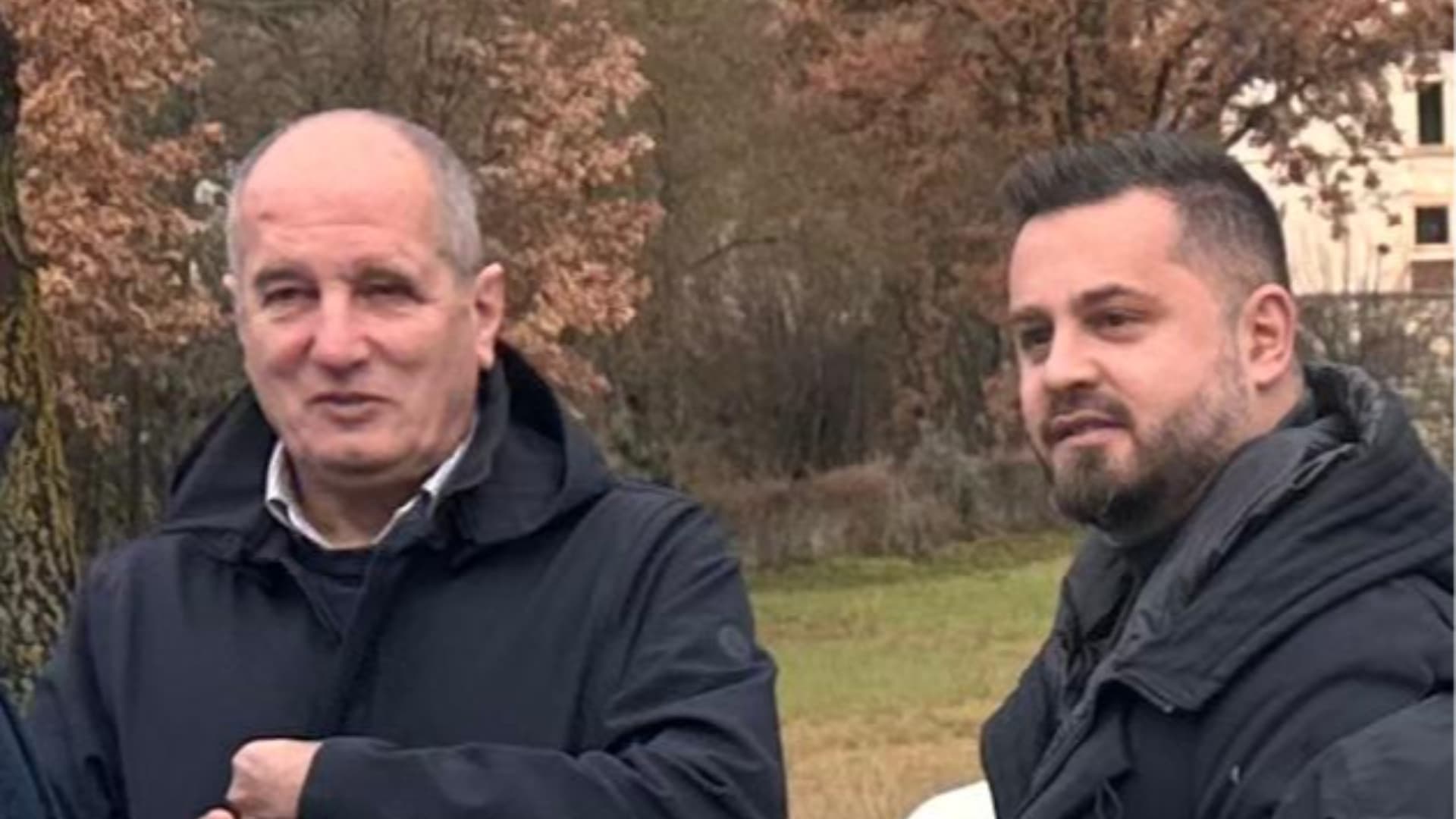 Da sinistra Ivo Pagliari, presidente di Gsa, Gran Sasso Acqua Spa, e il consigliere comunale Livio Vittorini