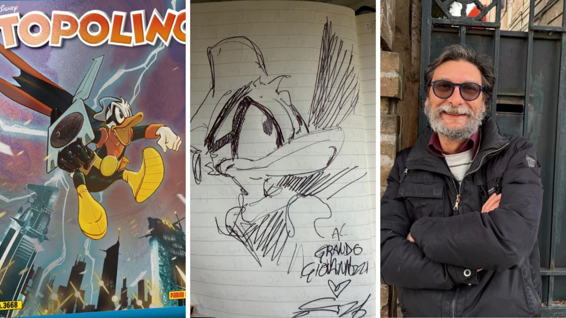 Carmine di Giandomenico, una vita con i supereroi. Dopo Batman e Superman ecco la copertina di Topolino con PK