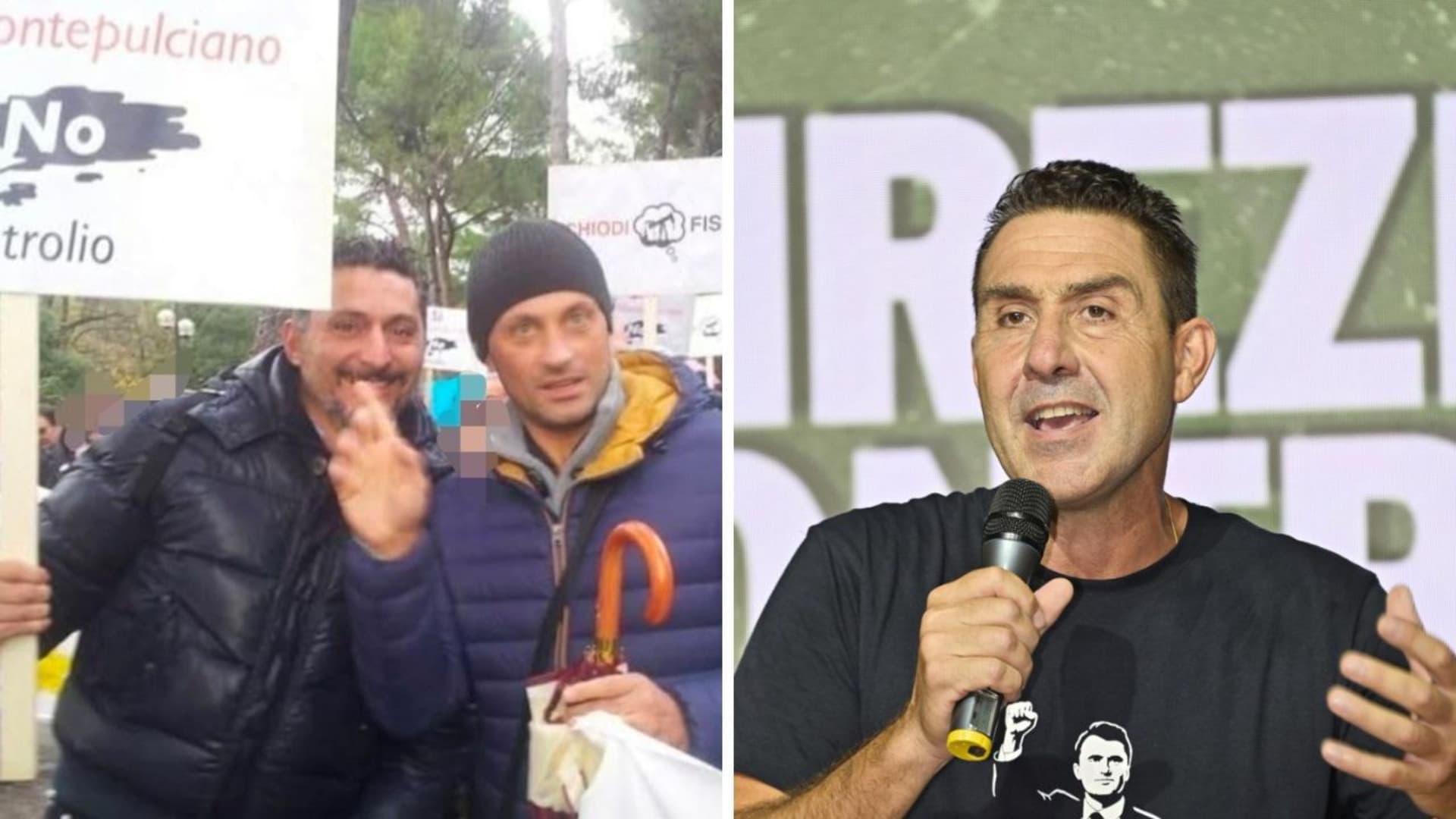 Riccardo Mercante (giacca scura) e Roberto Vannacci