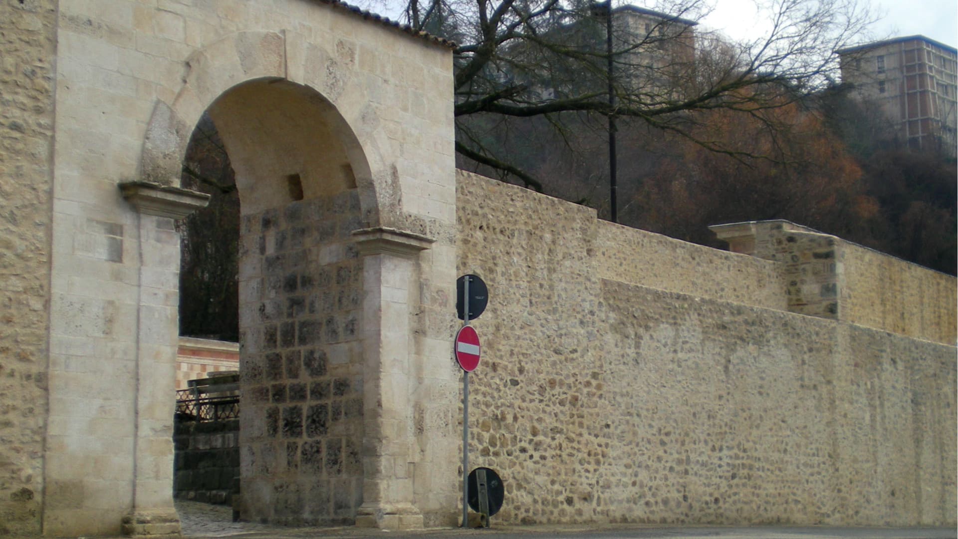 Un tratto della strada