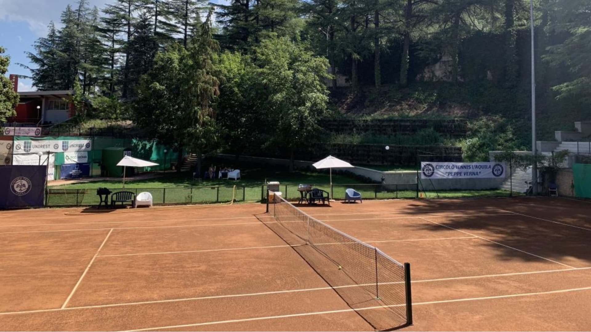 Uno scorcio del circolo tennis