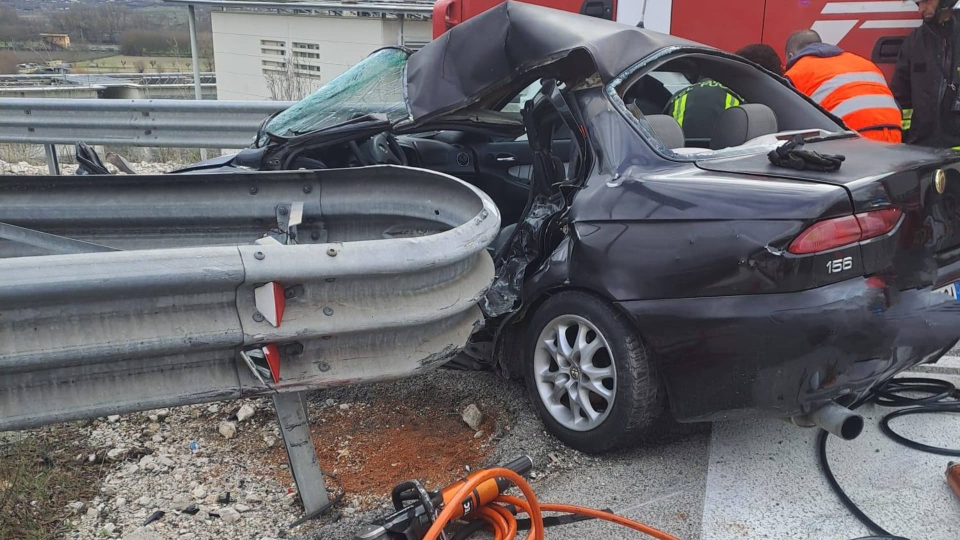 L'incidente del 64enne (Foto di Gianfranco Cocciolone)