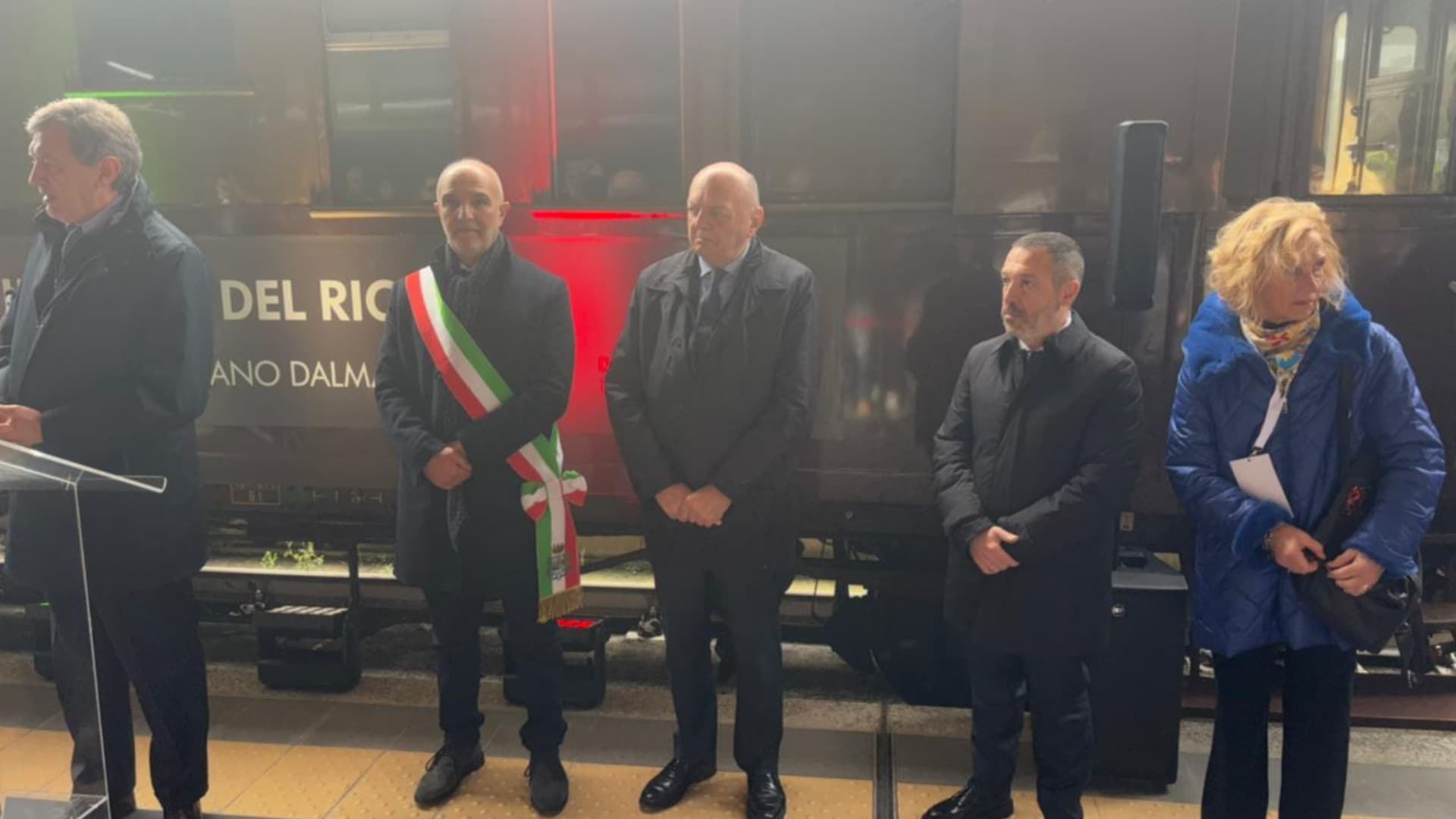 Un momento dell'arrivo