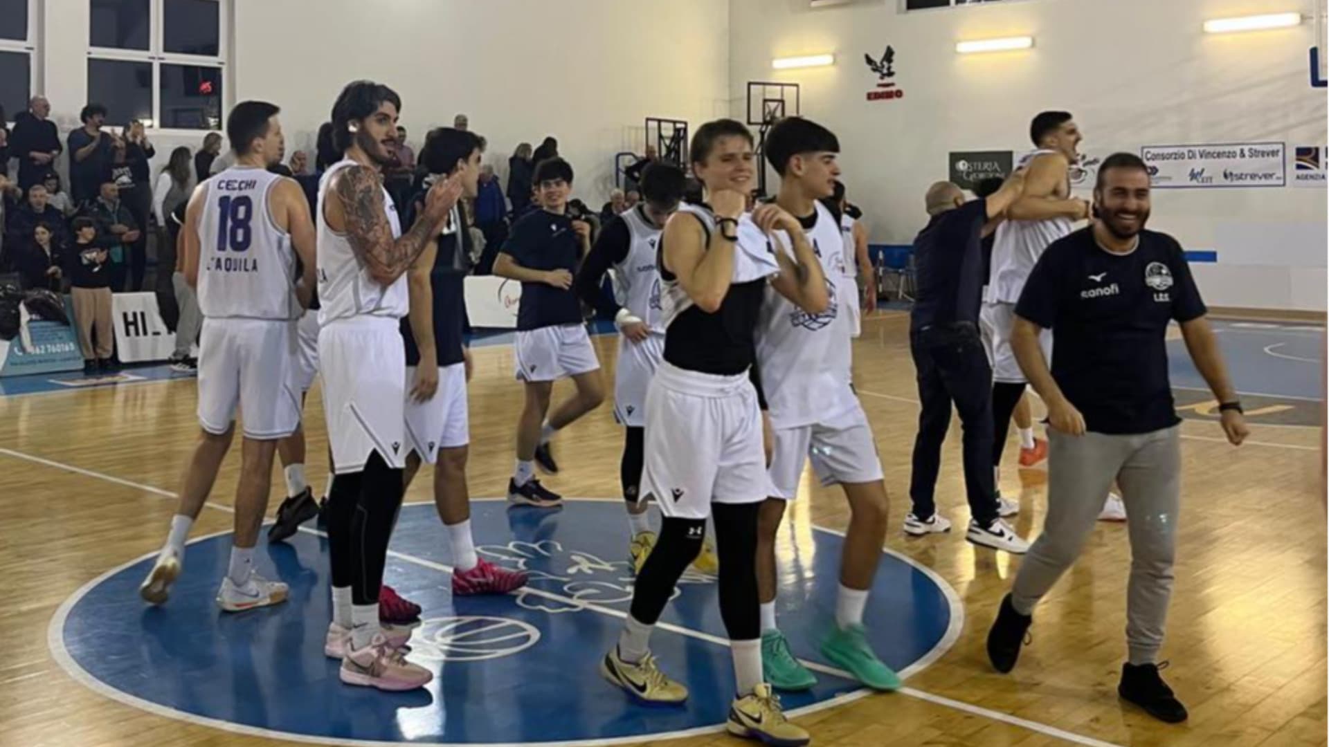 L'Aquila, il Nuovo Basket Aquilano batte 84-76 della Stella Ebk Roma