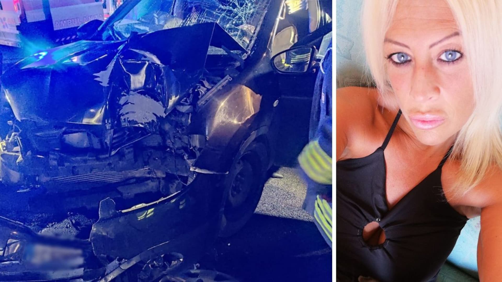 L'incidente e la vittima (foto da Facebook)