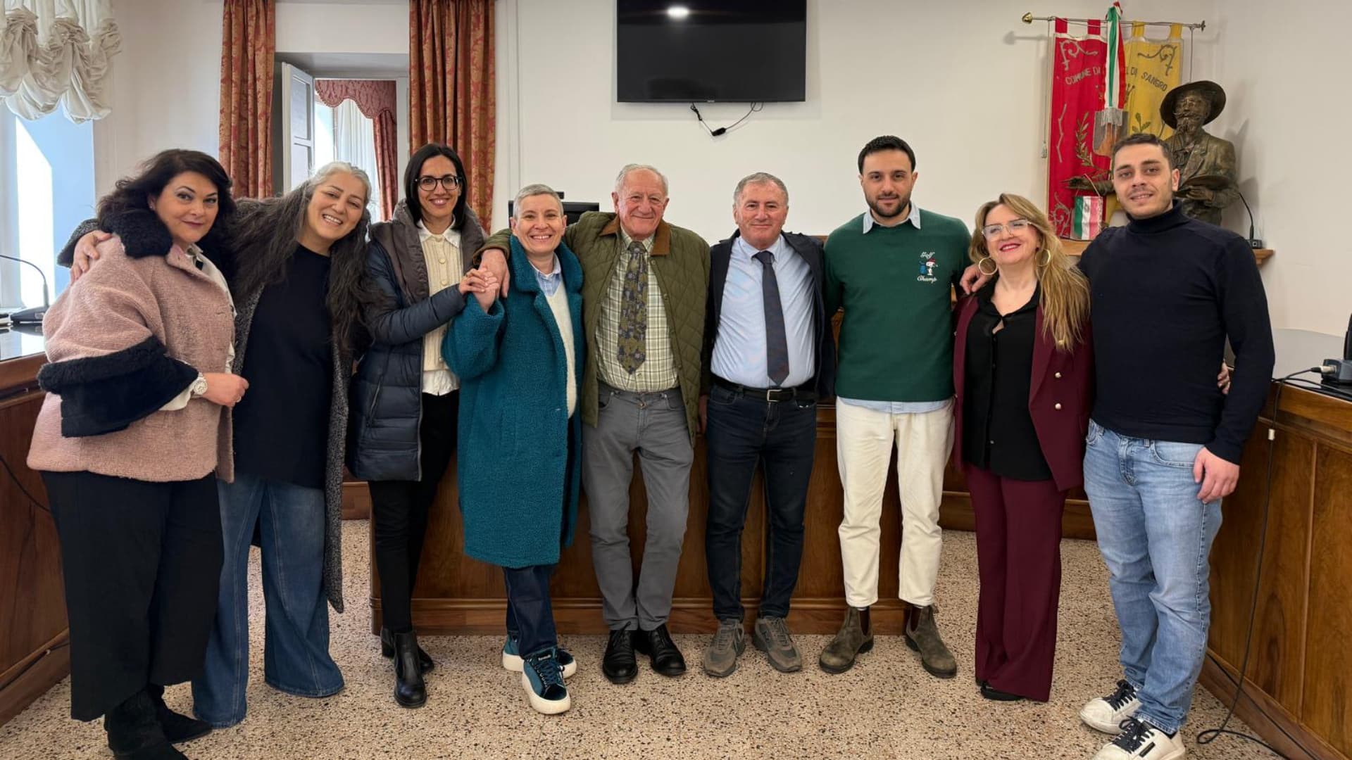 La squadra del sindaco Angelo Caruso