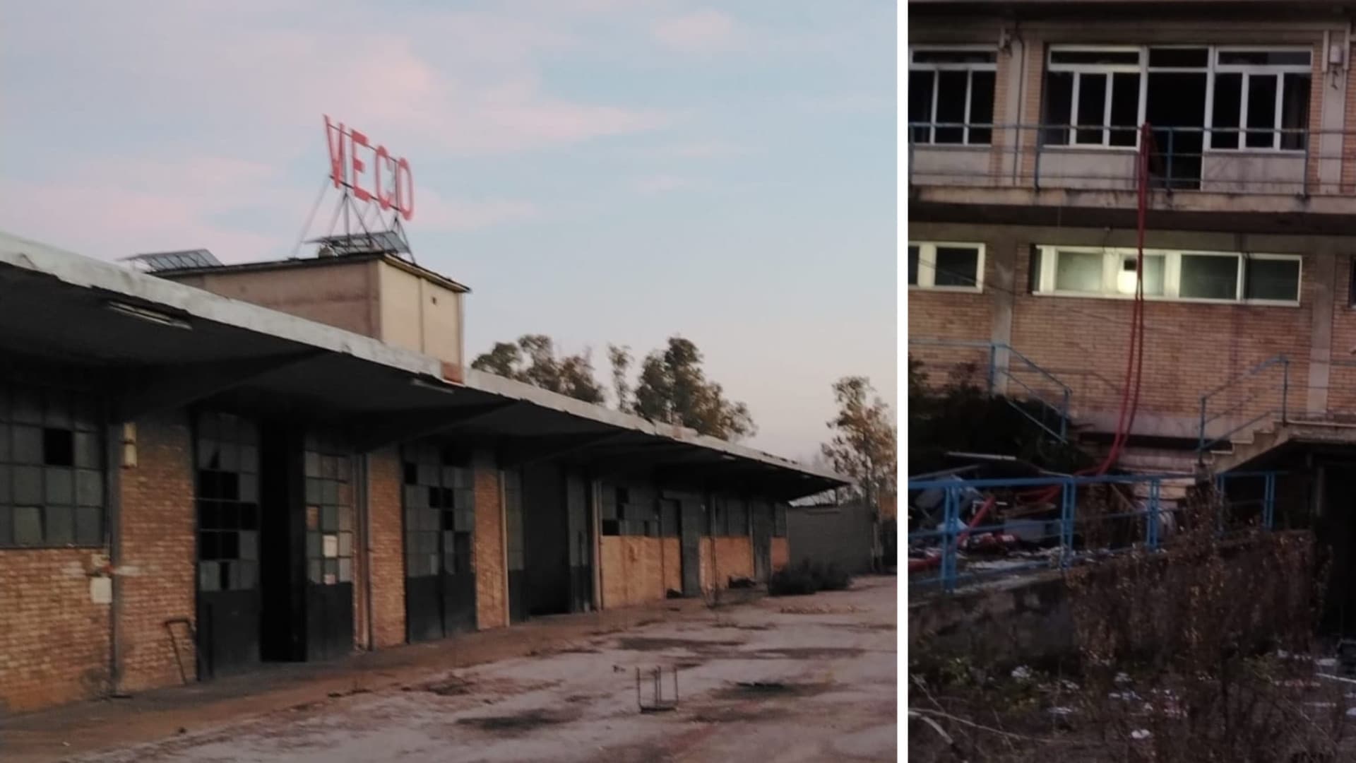 Il luogo dell'incendio