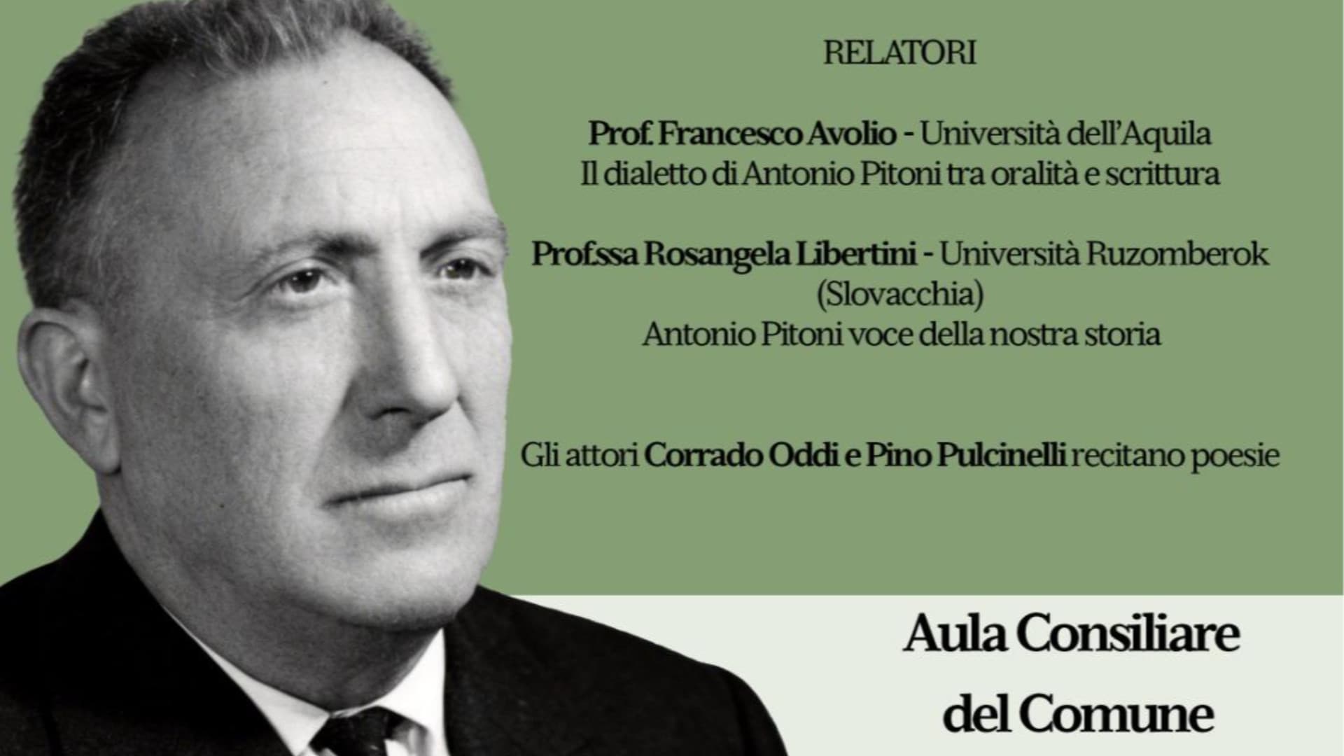 La locandina dell'iniziativa