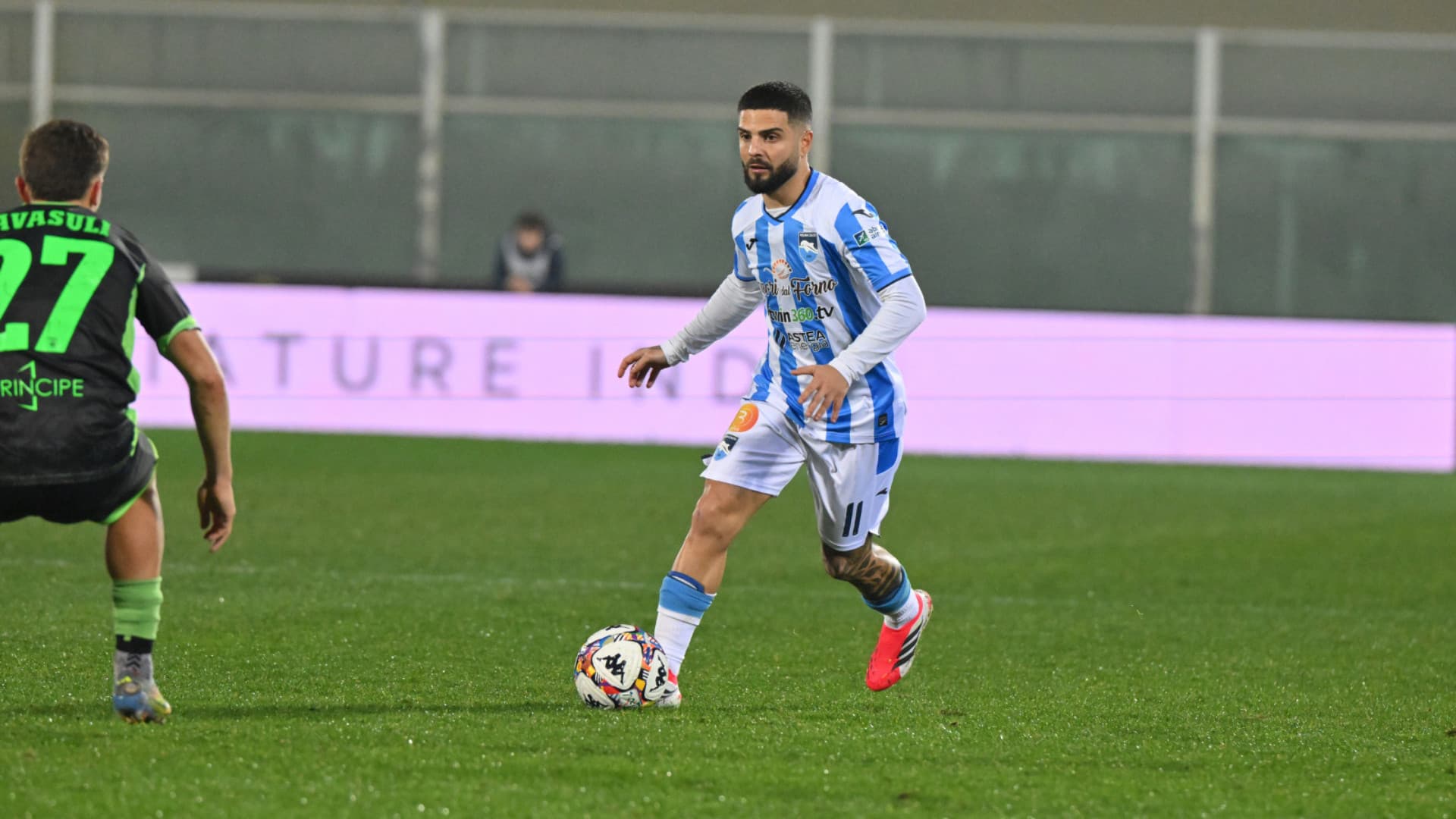 Insigne in azione
