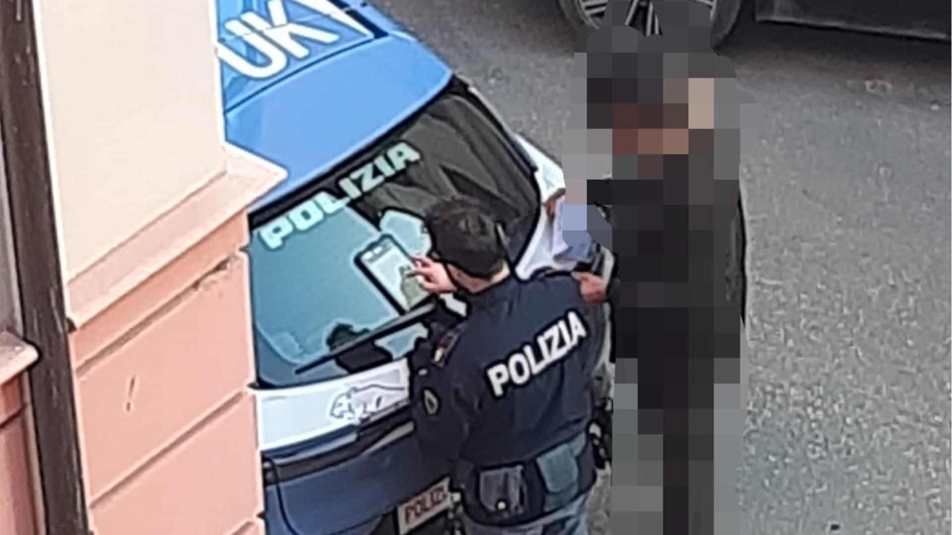 L'intervento della polizia