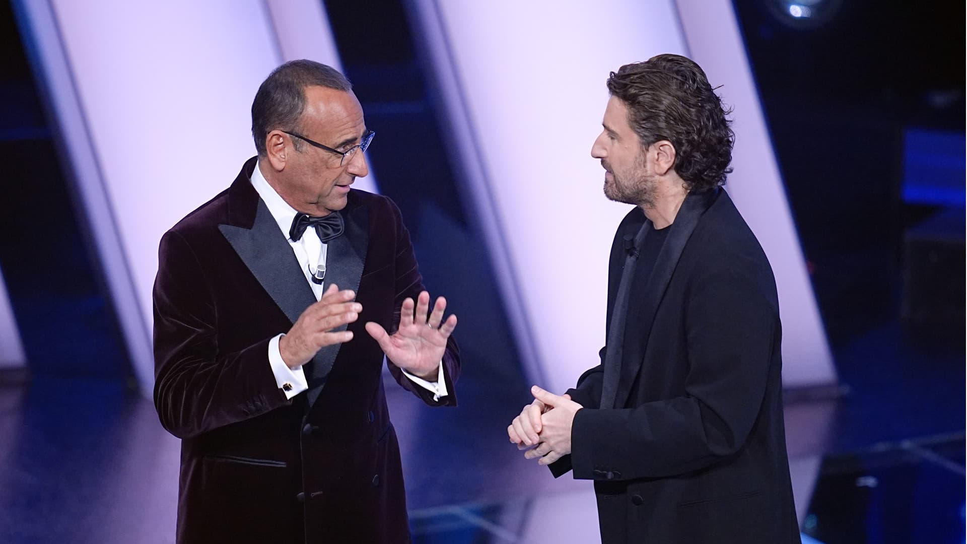 Carlo Conti e Alessandro Siani