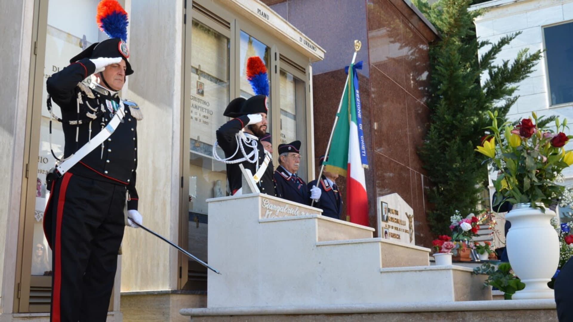 Commemorazione al carabiniere Giangabriele Menichini, eroe della sicurezza