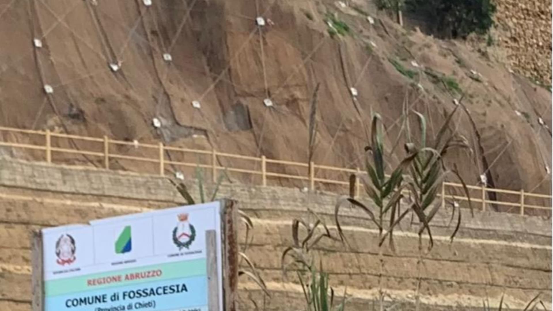 La frana di Fossacesia sanata in pochi giorni